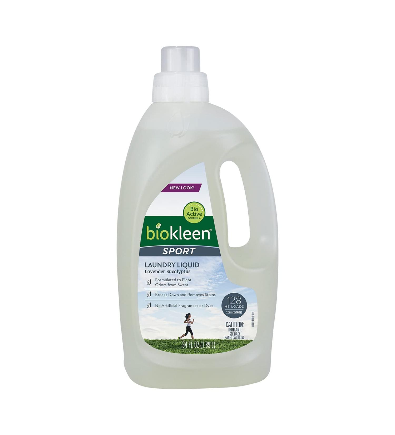 Biokleen Sport Laundry Liquid - Lavender Eucalyptus 64 fl oz | Eco-Friendly & Effective - Buy Online on GoSupps.com