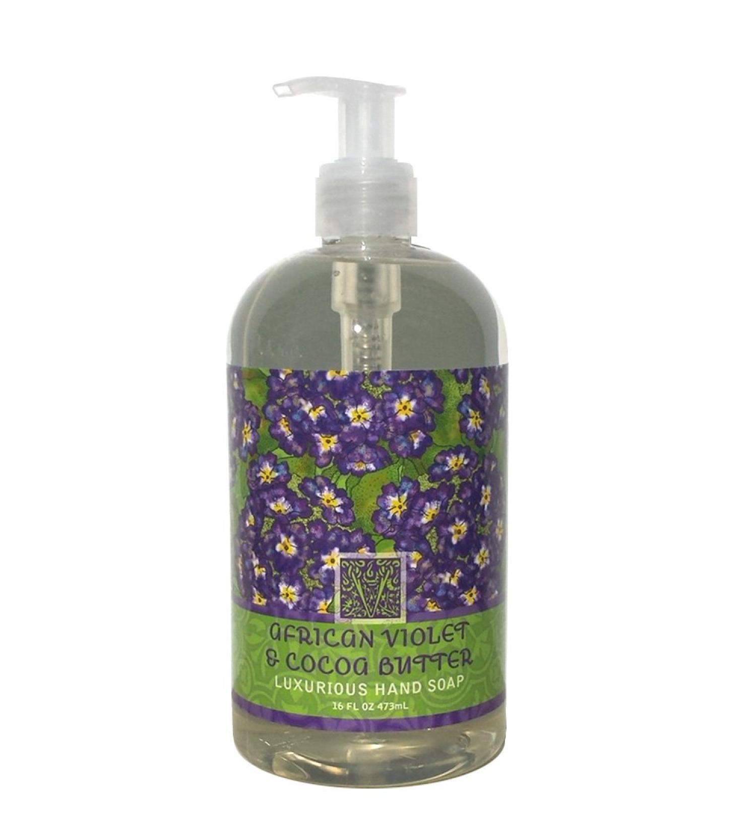Greenwich Bay Hand Soap Enriched with Shea Butter 16 oz (African Violet & Cocoa Butter)