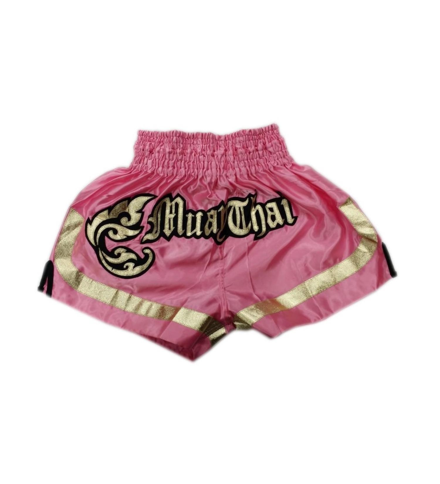 Woldorf USA Satin Royal Pink Gold MMA Boxing Muay Thai Shorts - X-Large - Buy Online on GoSupps.com