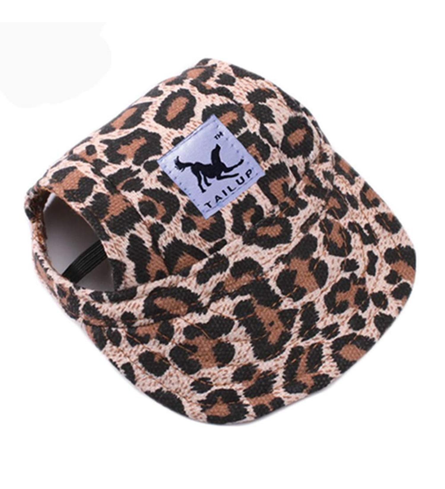 EGURS Dog Sun Protection Cap | Stylish Leopard Baseball Hat for Small Medium & Large Dogs & Cats - Buy Online on GoSupps.com