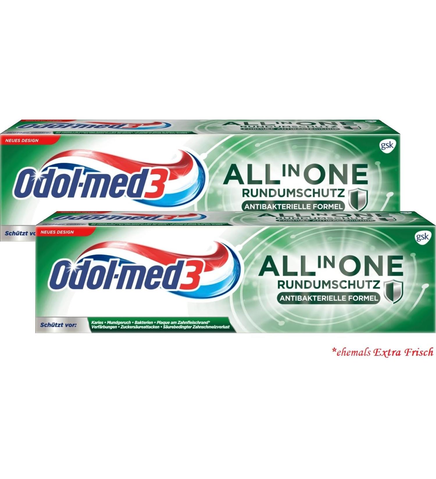 Odol-Med 3 Toothpaste All in One Extra Fresh 75ml - Sugar Acid Protection | Buy Internationally - Buy Online on GoSupps.com