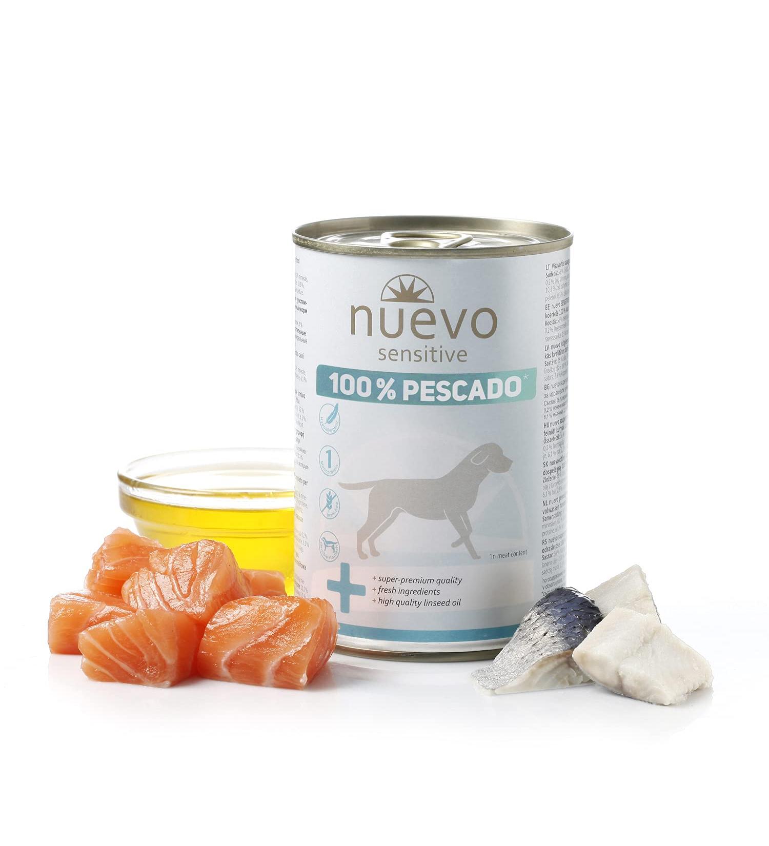 NUEVO Sensitive Dog Food: 100% Fish 375 g Dog