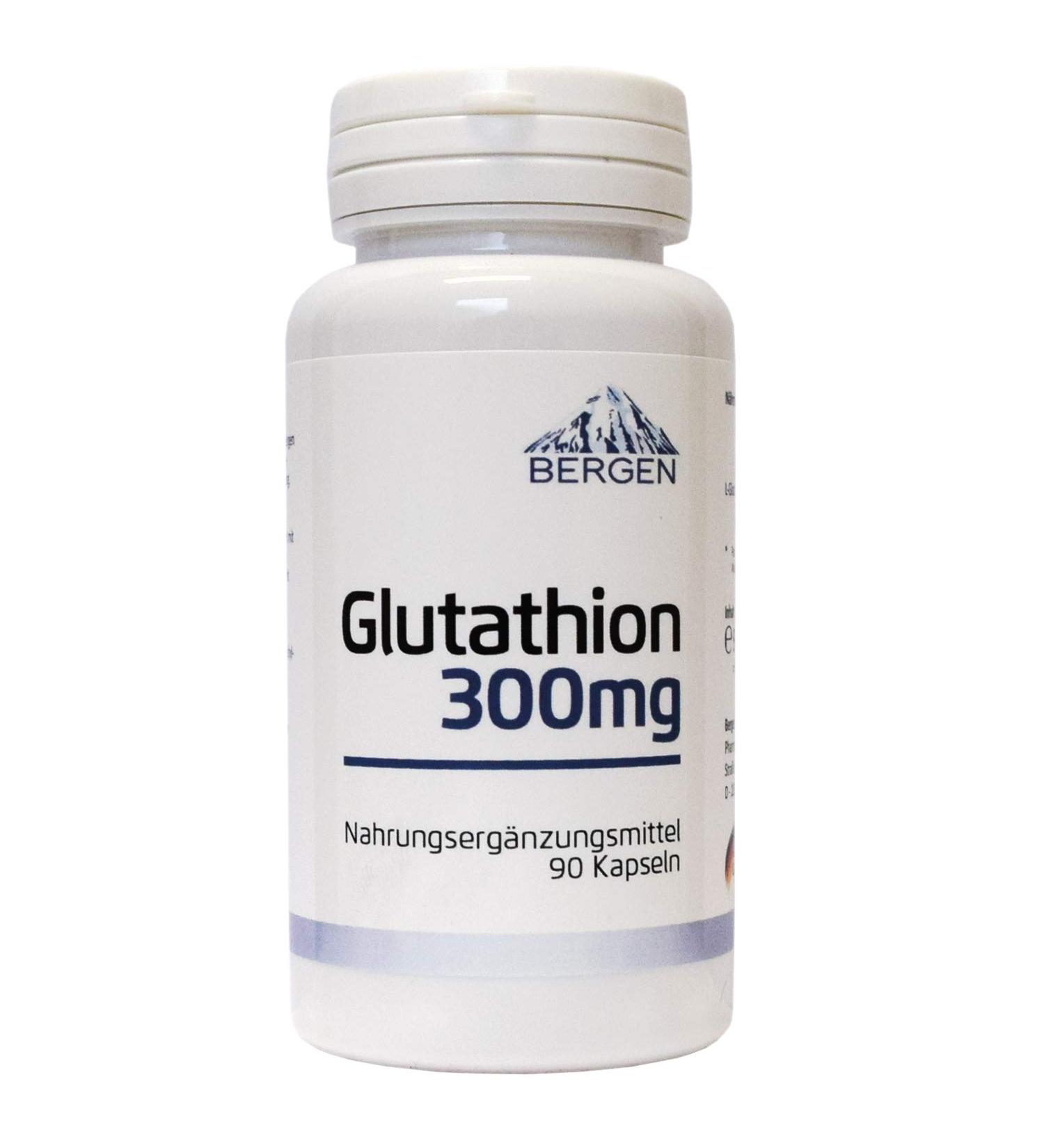 L-Glutathione 300mg - High Dose Pure Reduced Capsules | 90 Vegan Capsules | No Magnesium Stearate | Made in Germany - Buy Online on GoSupps.com