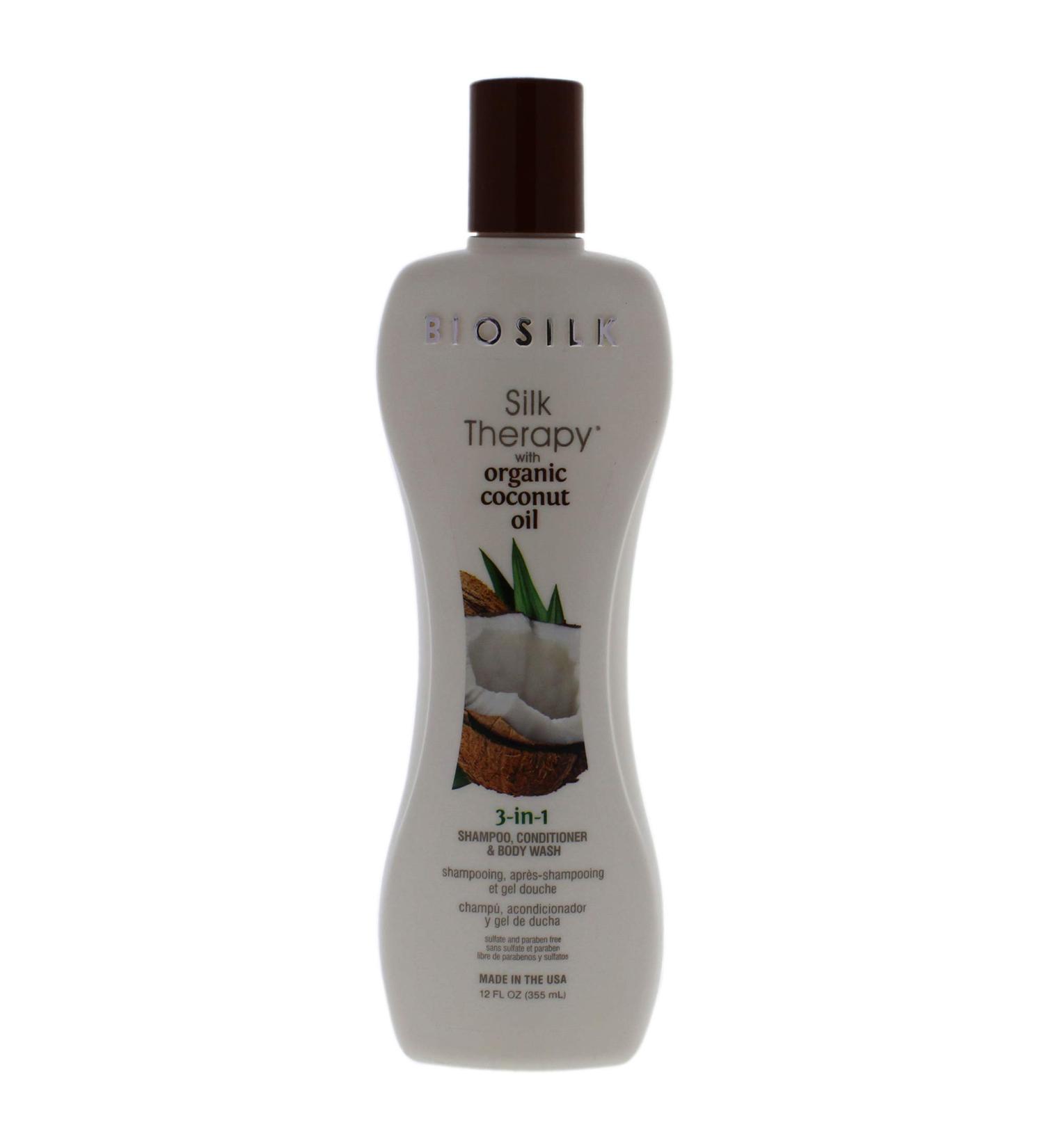 Biosilk Silk Therapy with Coconut Oil 3-In-1 for Unisex 12 oz