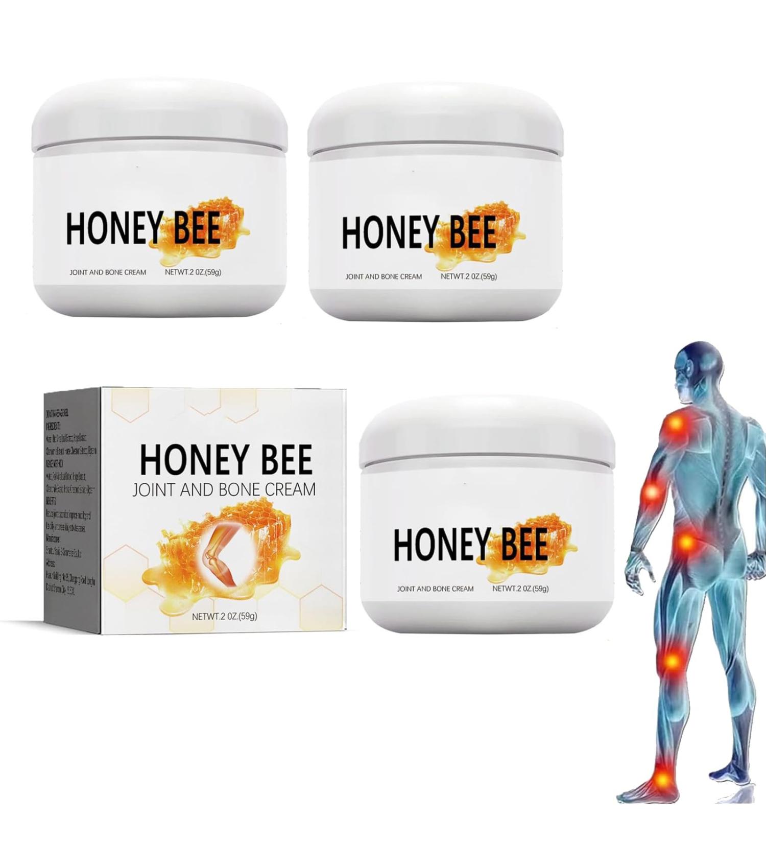 Bee Venom Pain Cream 3 Pi ces Cr me anti-douleur au venin d'abeille avec venin d'abeille australien creme venin d'abeille pour le Dos le Cou les Mains les Pieds Cr me de Soulagement - Buy Online on GoSupps.com