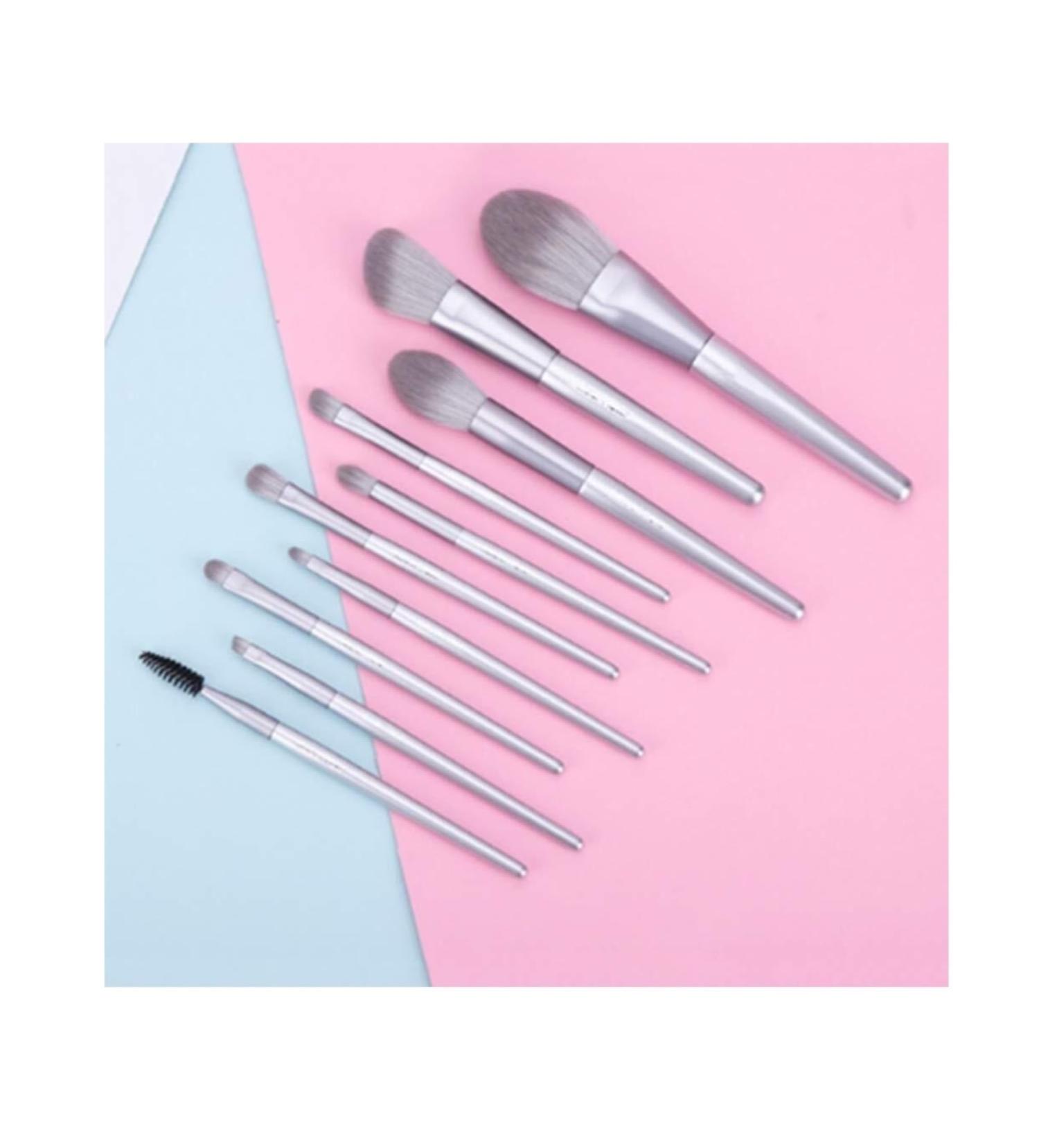 10-Piece Makeup Brush Set for Beginners | High-End Fiber Super Soft Daily Makeup Tools - Buy Online on GoSupps.com
