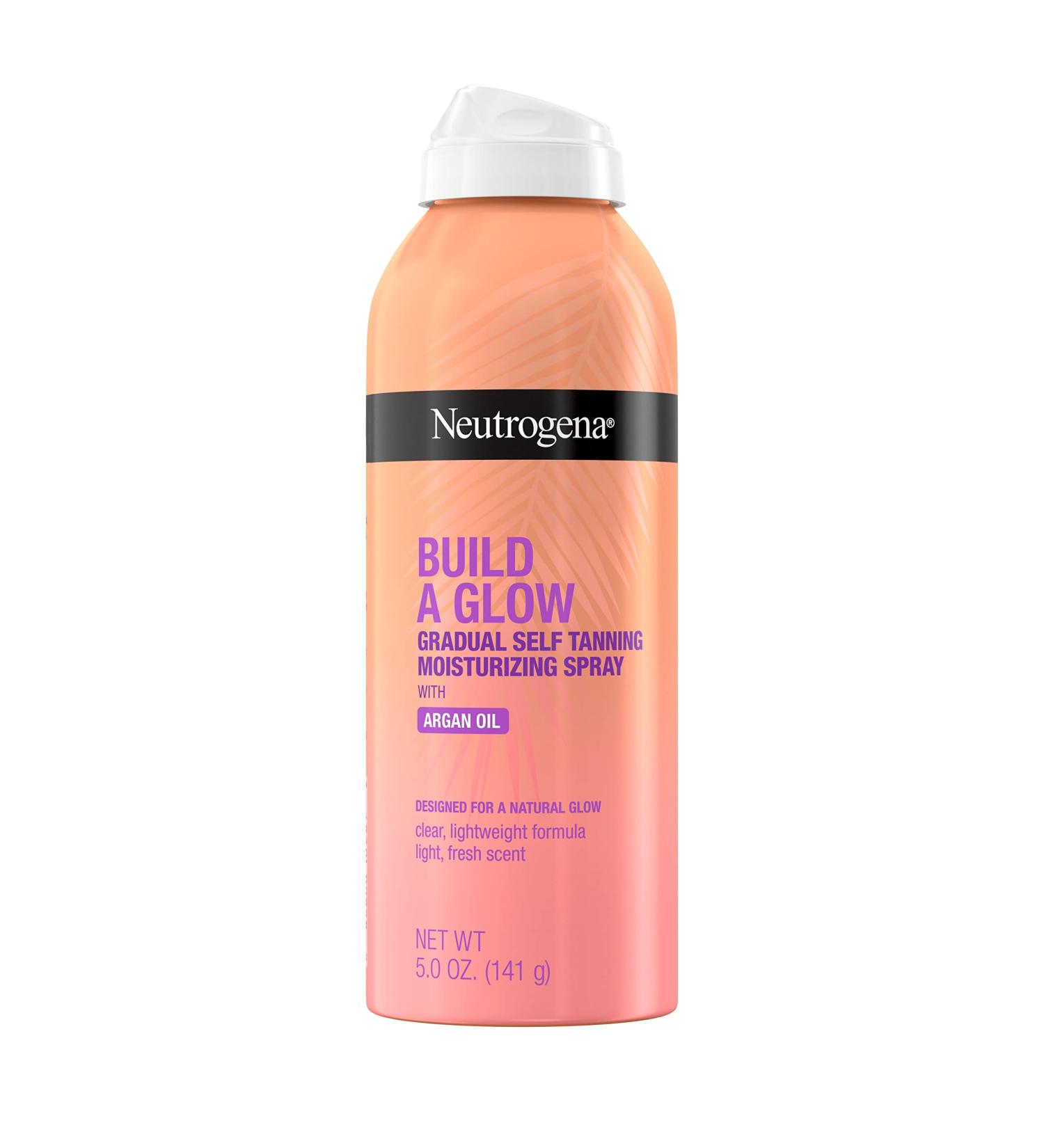 Neutrogena Build-A-Glow Gradual Self-Tanning Spray with Argan Oil - 5 oz - Buy Online on GoSupps.com