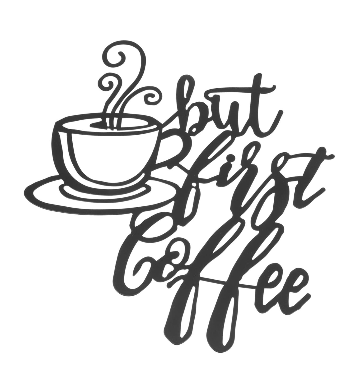 Zerodeko Coffee Letter Decoration Home Decor Wall Art Coffee Signs Mug Home Wall Decoration Wall Hanging Iron - Buy Online on GoSupps.com