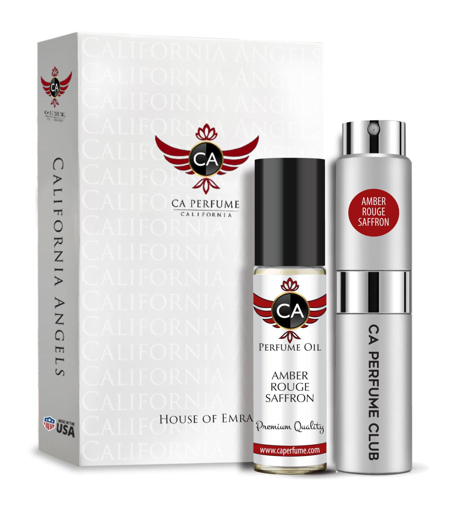 CA Perfume Duo Amber Rouge Saffron For Women Men Fragrance Body Oil + Parfum Set (0.27+0.33) Fl Oz - Buy Online on GoSupps.com