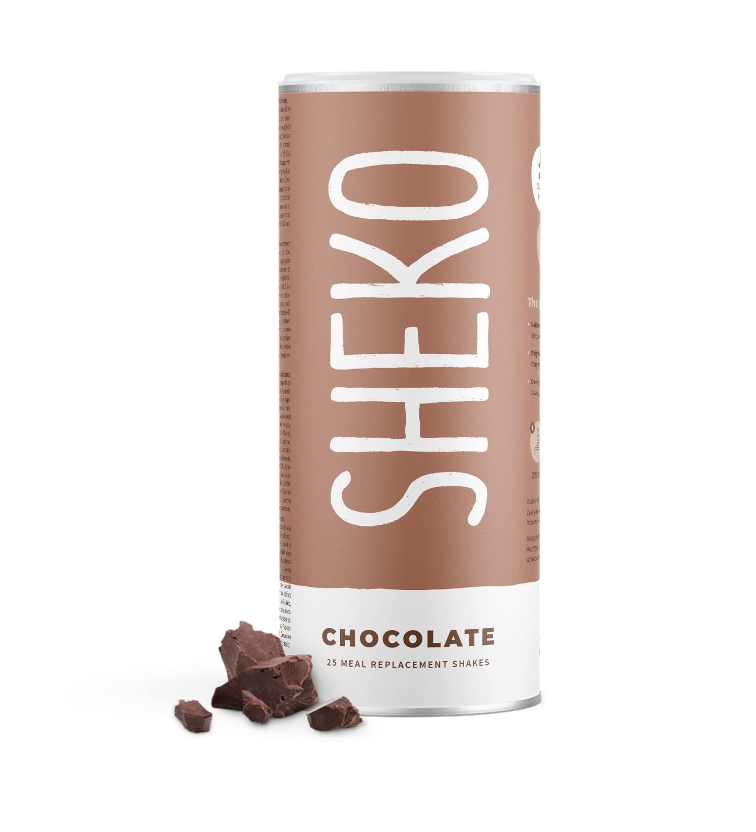 Sheko Chocolate Meal Set Shake - 25 Protein-Rich Gluten-Free Shakes for Weight Loss - 450g - Buy Online on GoSupps.com