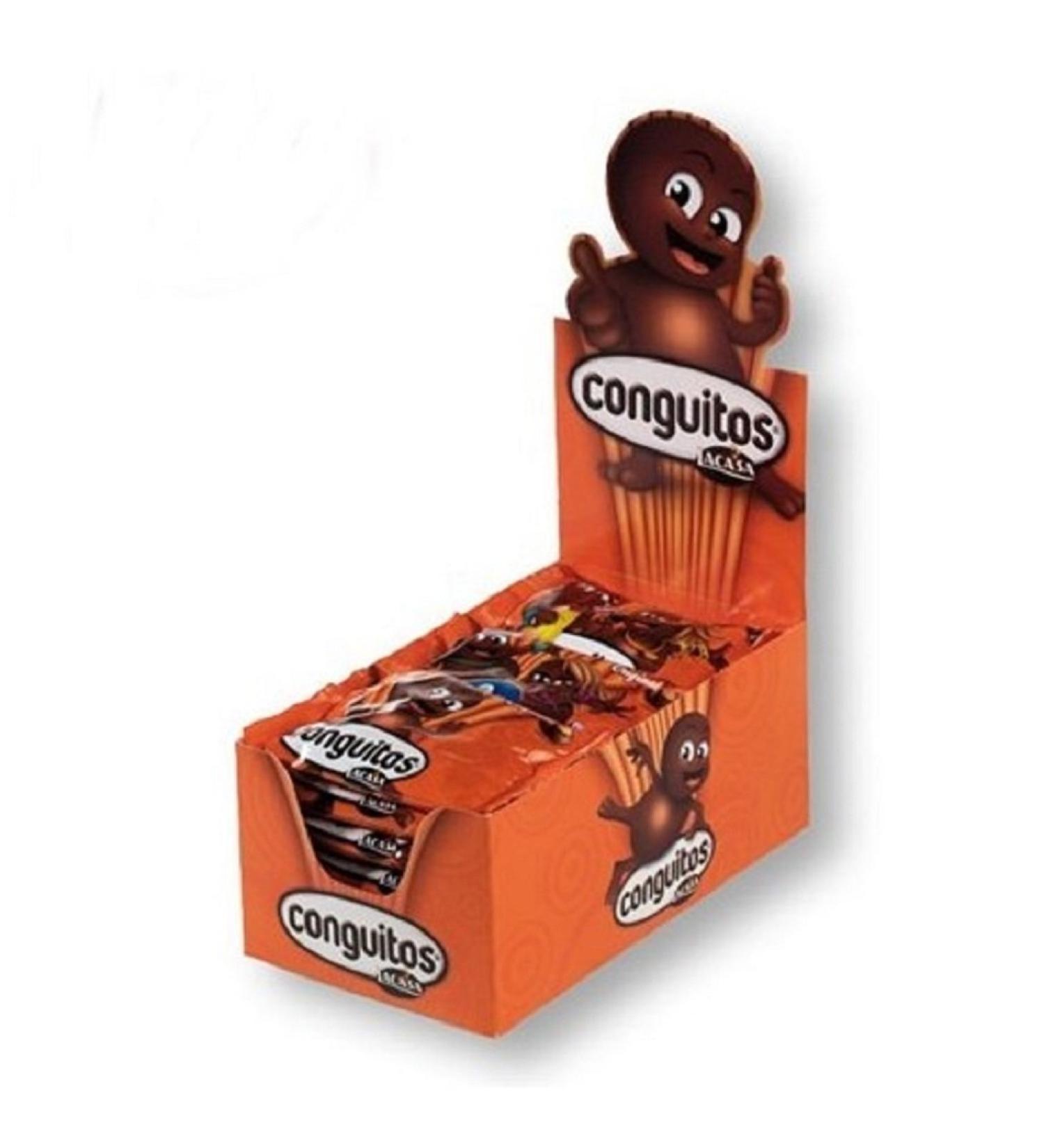 Chocolates lacasa Exhibitor 16 bags 50 grams conguitos. Exhibitors' congiveos