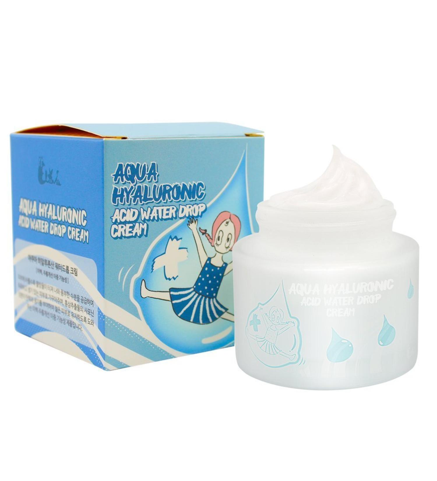 Elizavecca Aqua Hyaluronic Acid Water Drop Cream 1.69 fl oz - Deep Hydration & Moisture Boost - Buy Online on GoSupps.com