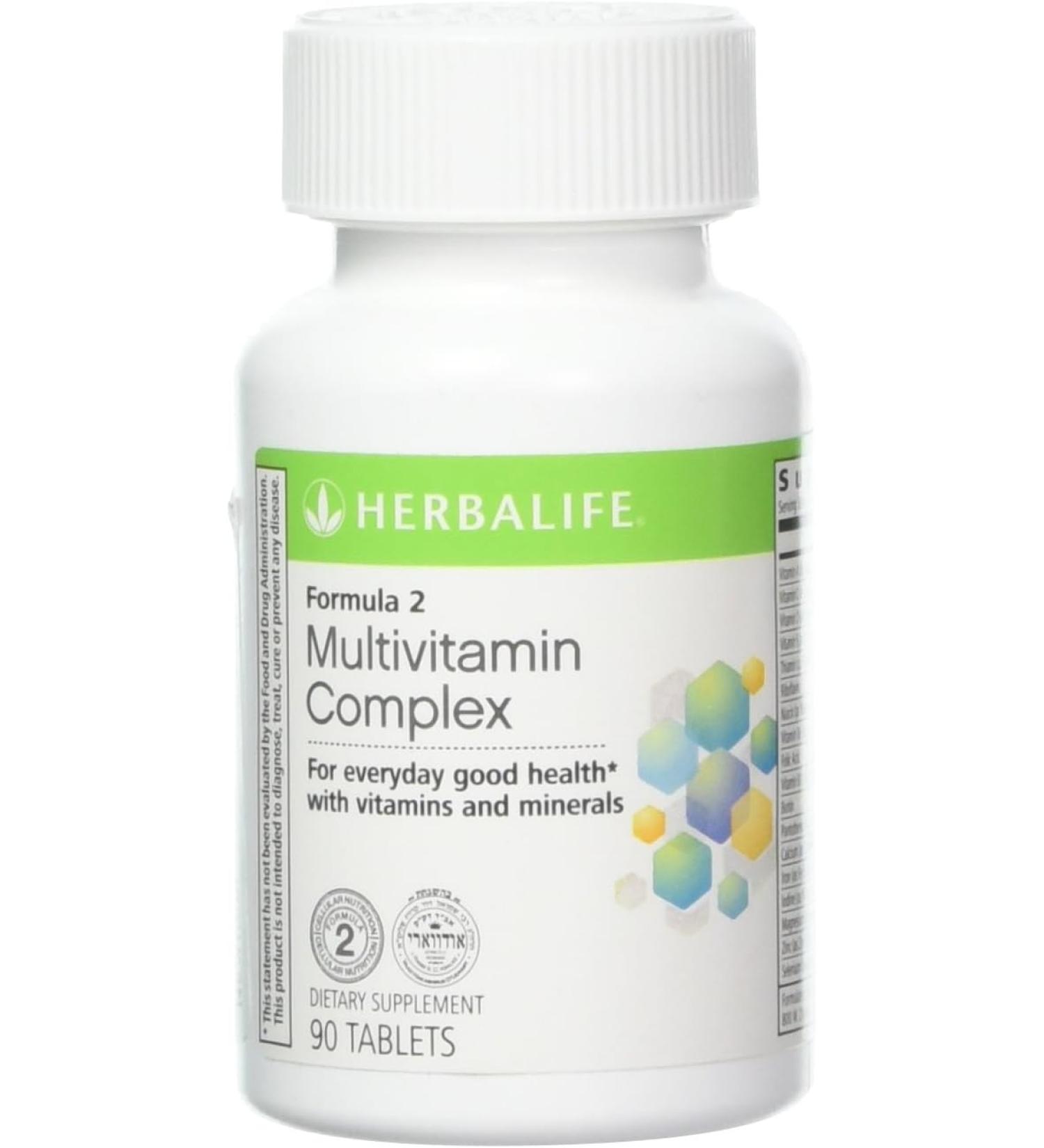Herbal Life Formula 2 Multivitamin Complex - 90 Tablets | Essential Daily Nutrition - Buy Online on GoSupps.com