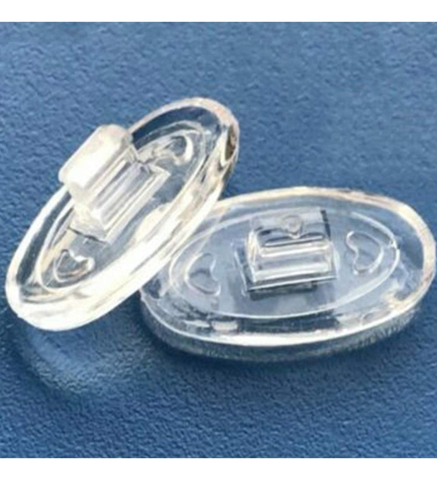 Eyeglasses Nose Pads 15mm 6 Pairs Oval Pushin Nose Pieces Push in Soft Silicone Slide in Nose Pads Nosepads for Eye Glasses Eyeglasses Sunglasses 15mmx8mm - Buy Online on GoSupps.com