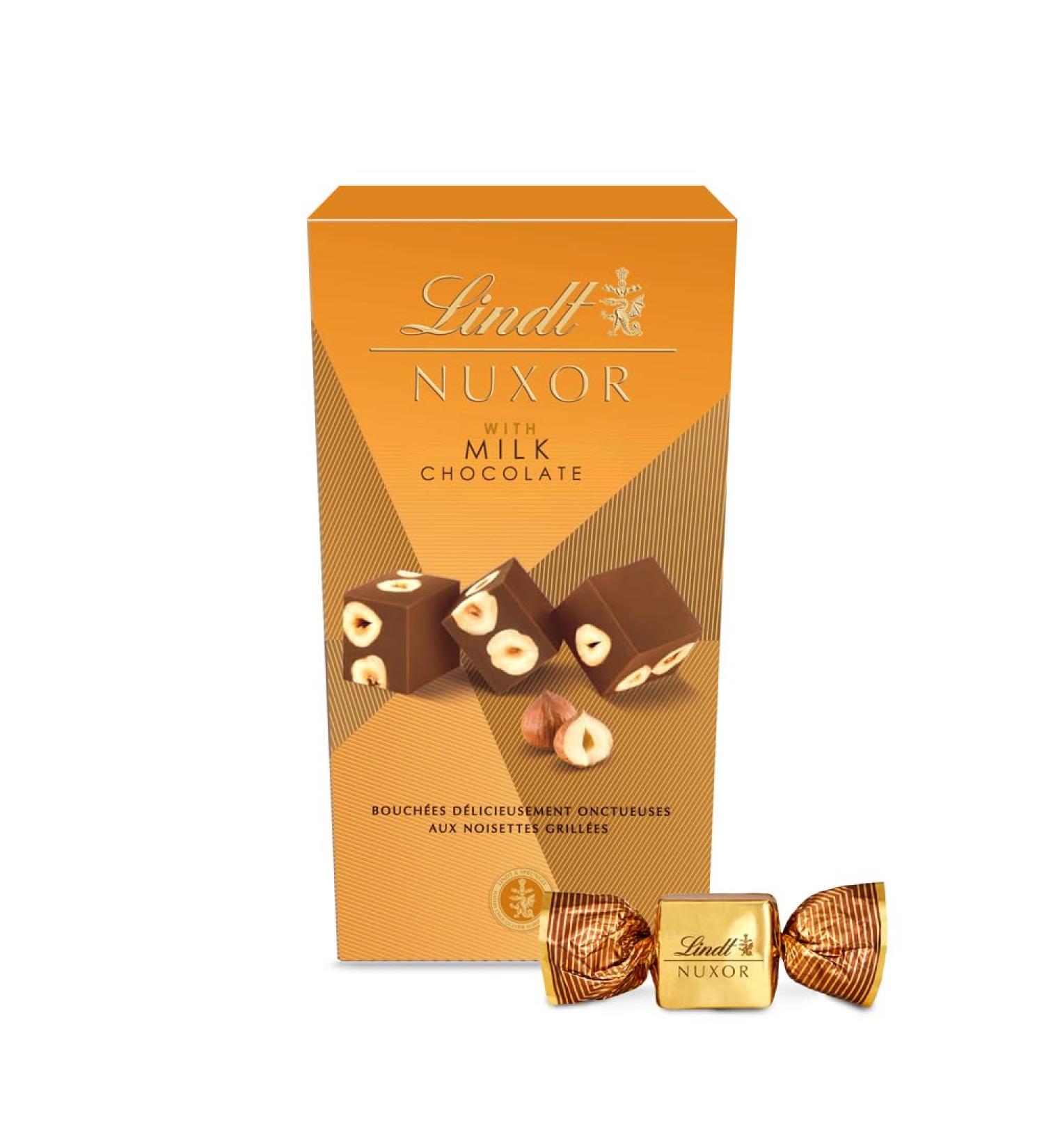  Lindt Lindt Nuxor Milk Chocolates & Hazelnuts Lindt Chocolate Gift 165g - Buy Online on GoSupps.com