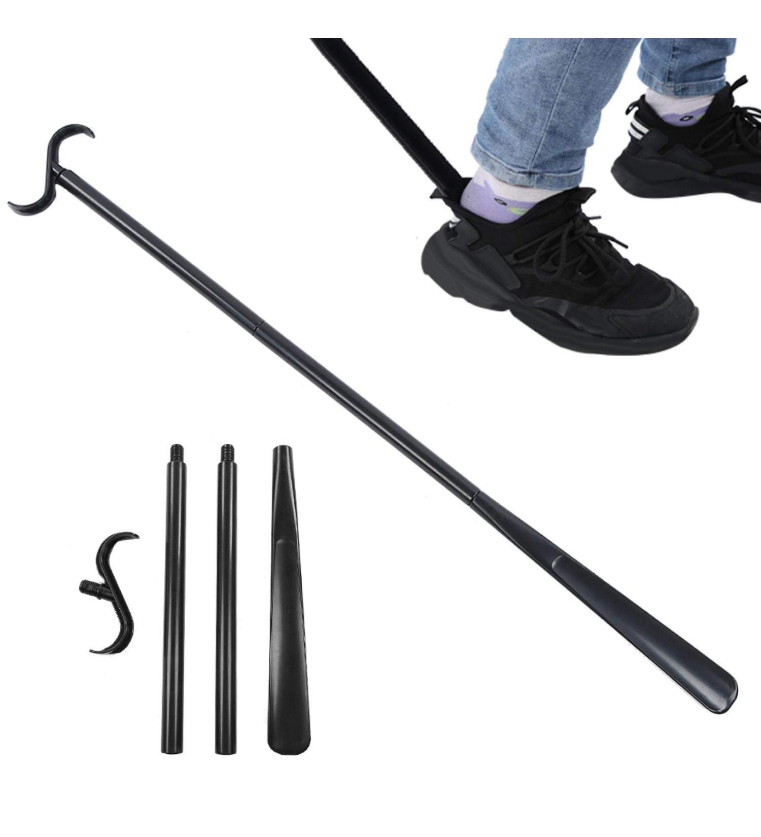 Buy Removable Long Dressing Stick with Shoe Horn - Open Long Handle Dressing Aid for Socks Shirts & Pants | International Shipping Available - Buy Online on GoSupps.com