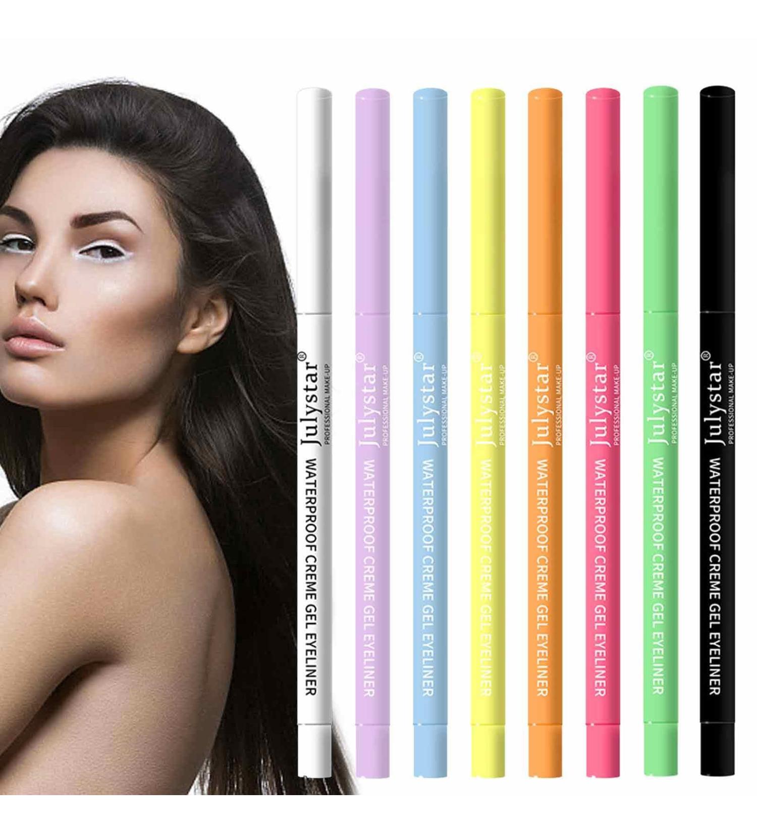 Colorful Eyeliner Pencil Set - 8 Colors Matte Waterproof Eye Liners | Long Lasting Waterproof Eye Makeup Eye Liners Pigmented Liners for Women Pochy - Buy Online on GoSupps.com