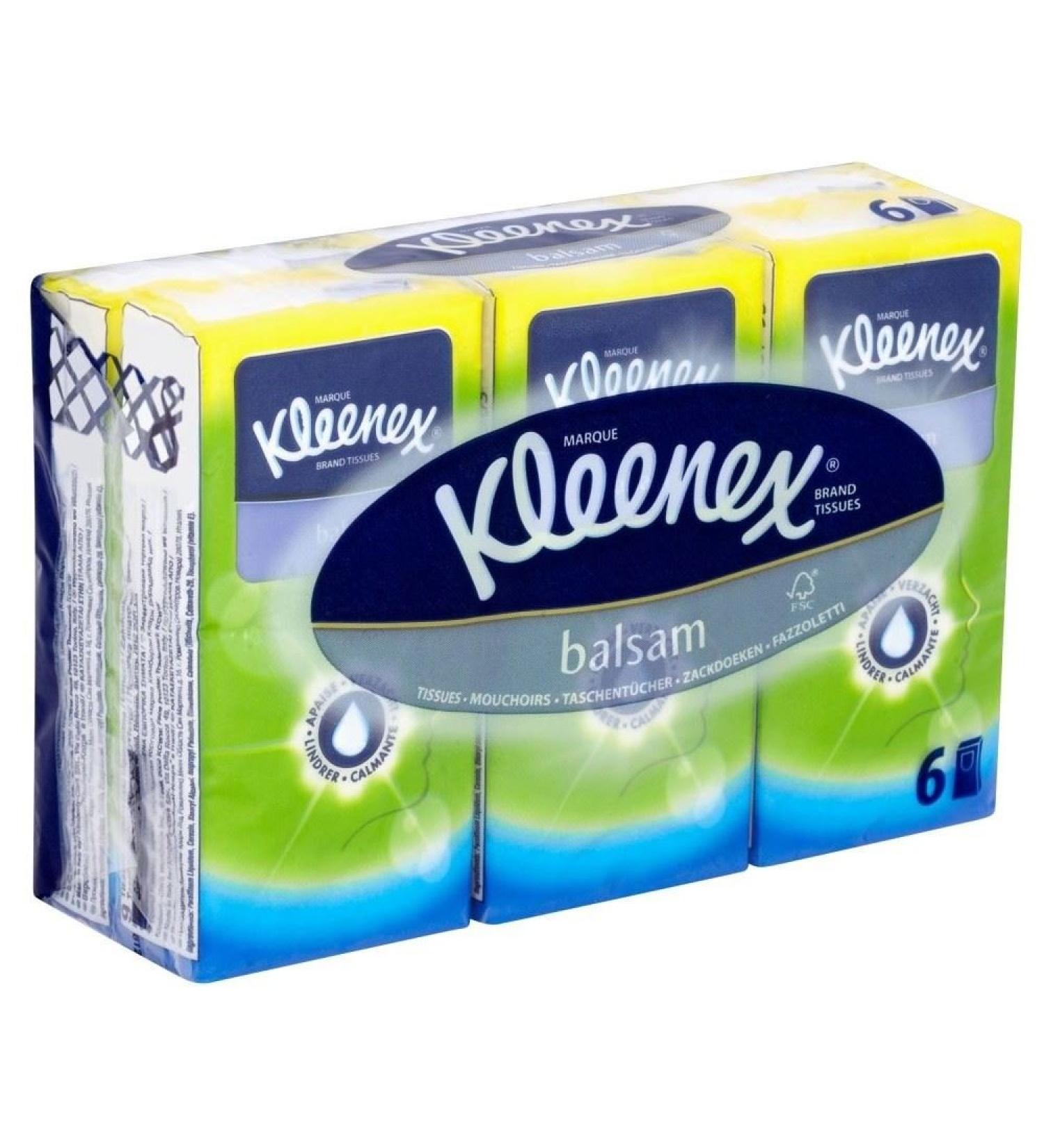 Kleenex Balsam Pocket Packs (9 per pack x 6)