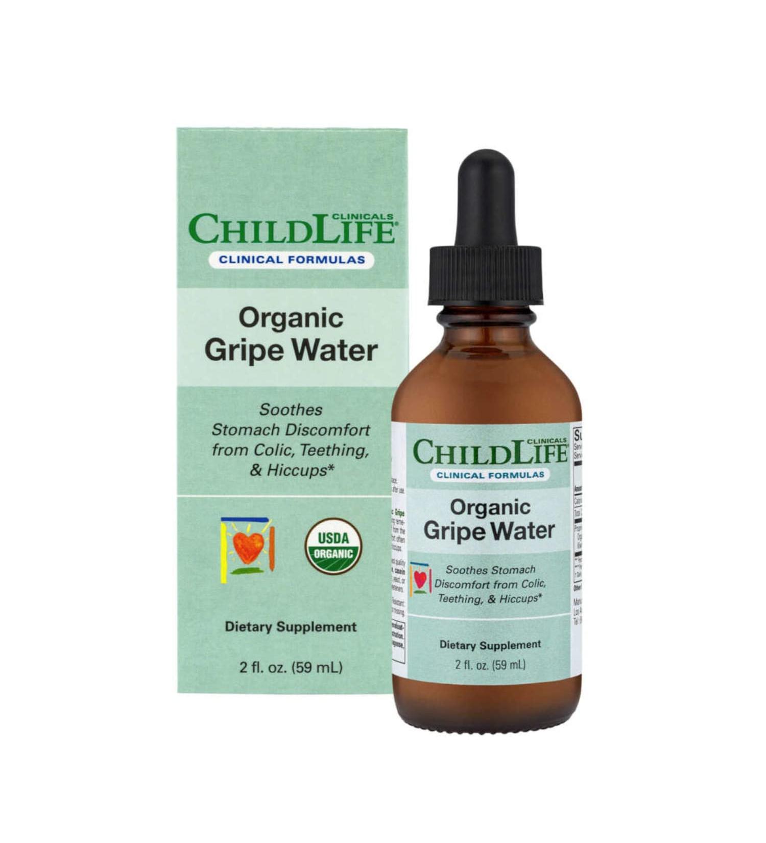Childlife Clinicals Organic Gripe Water 2 fl oz - Natural Relief for Infants - Buy Online on GoSupps.com
