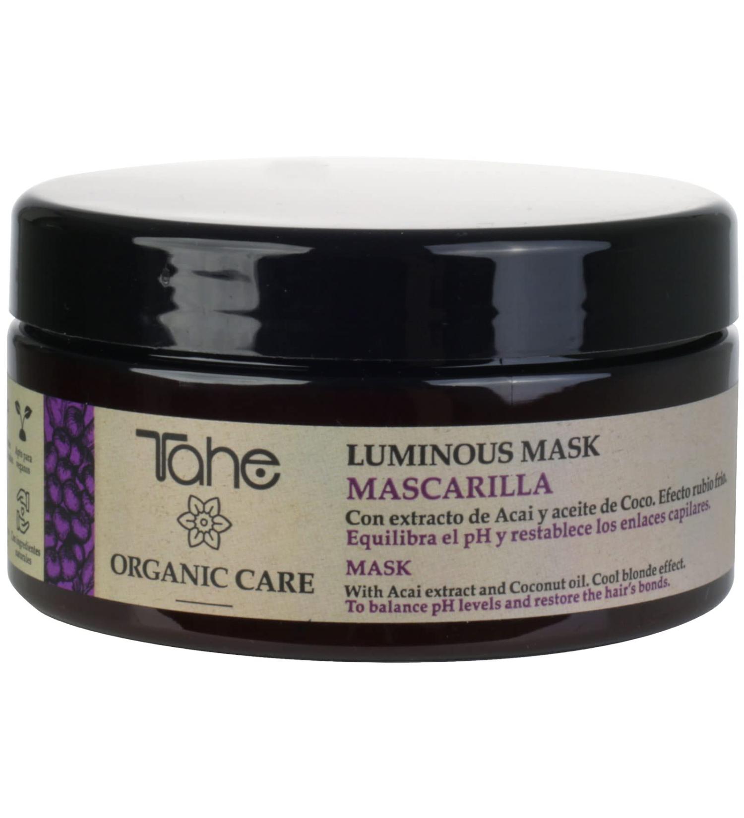 Tahe Organic Care Masque capillaire illuminateur Luminous pour un effet blond froid 300 ml - Buy Online on GoSupps.com