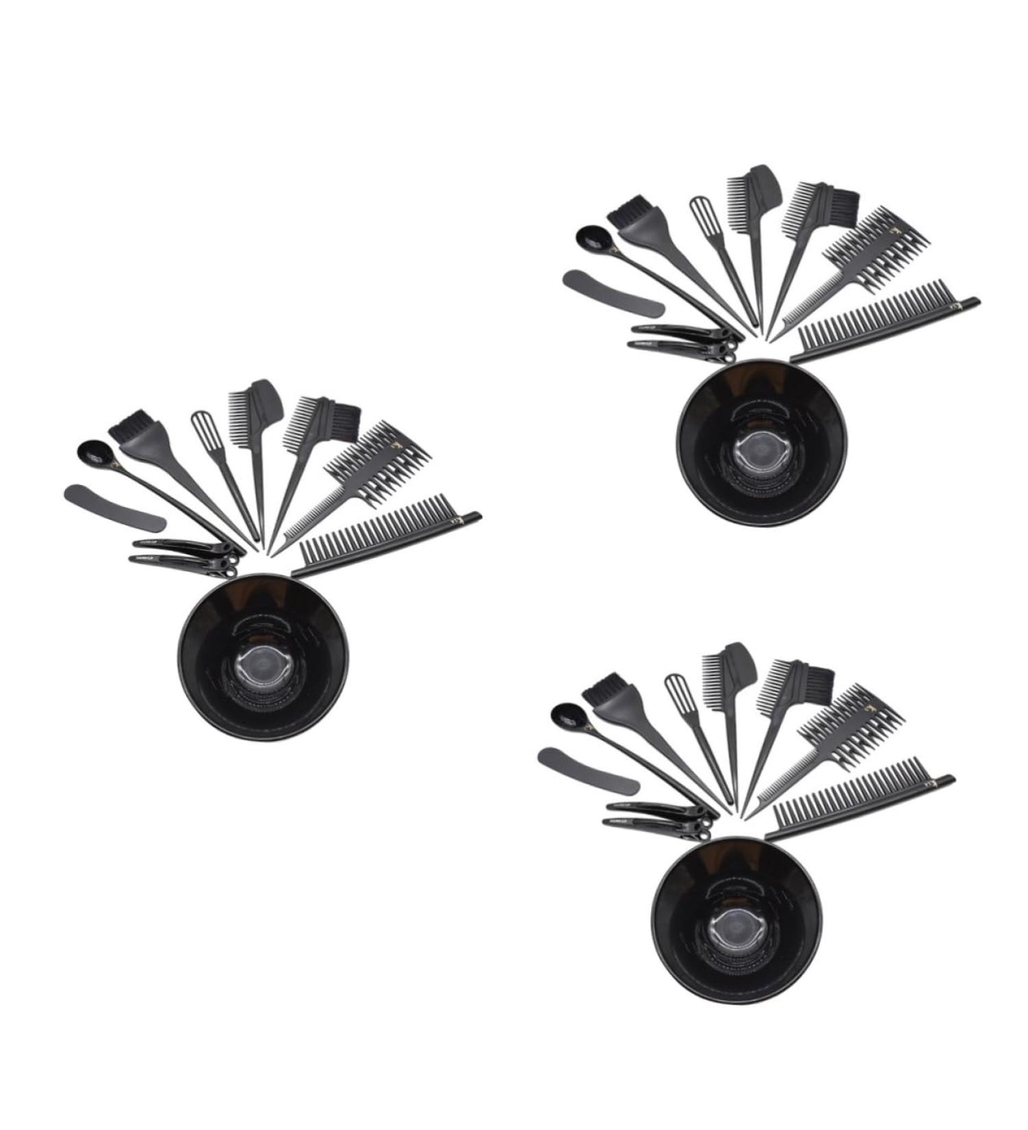 minkissy 3 Sets Highlight Brush Hair Tools for Hair Tint Dying Hair Color Mixing Brush Bowls Hair Color Brush Hair Color Mixing Bowls Hair Dying Brush Dye Comb Hairdressing Tool Hair Dye - Buy Online on GoSupps.com