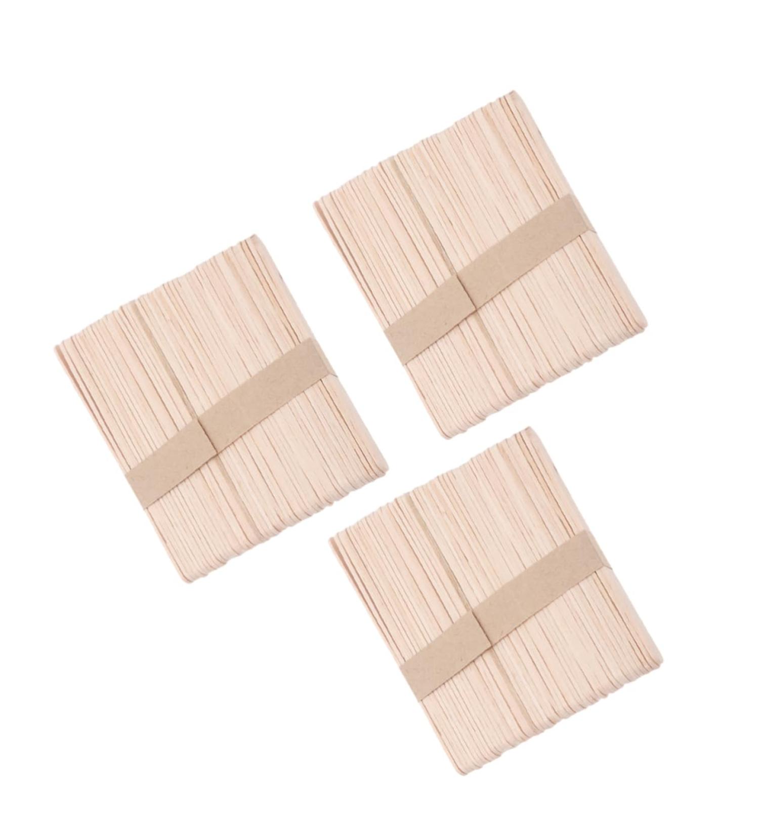 WOONEKY 150 Pieces Wax Spatula Set - Premium Wooden Spatulas for Waxing Protocol Care - Ideal for Professional and Home Use - Buy Online on GoSupps.com