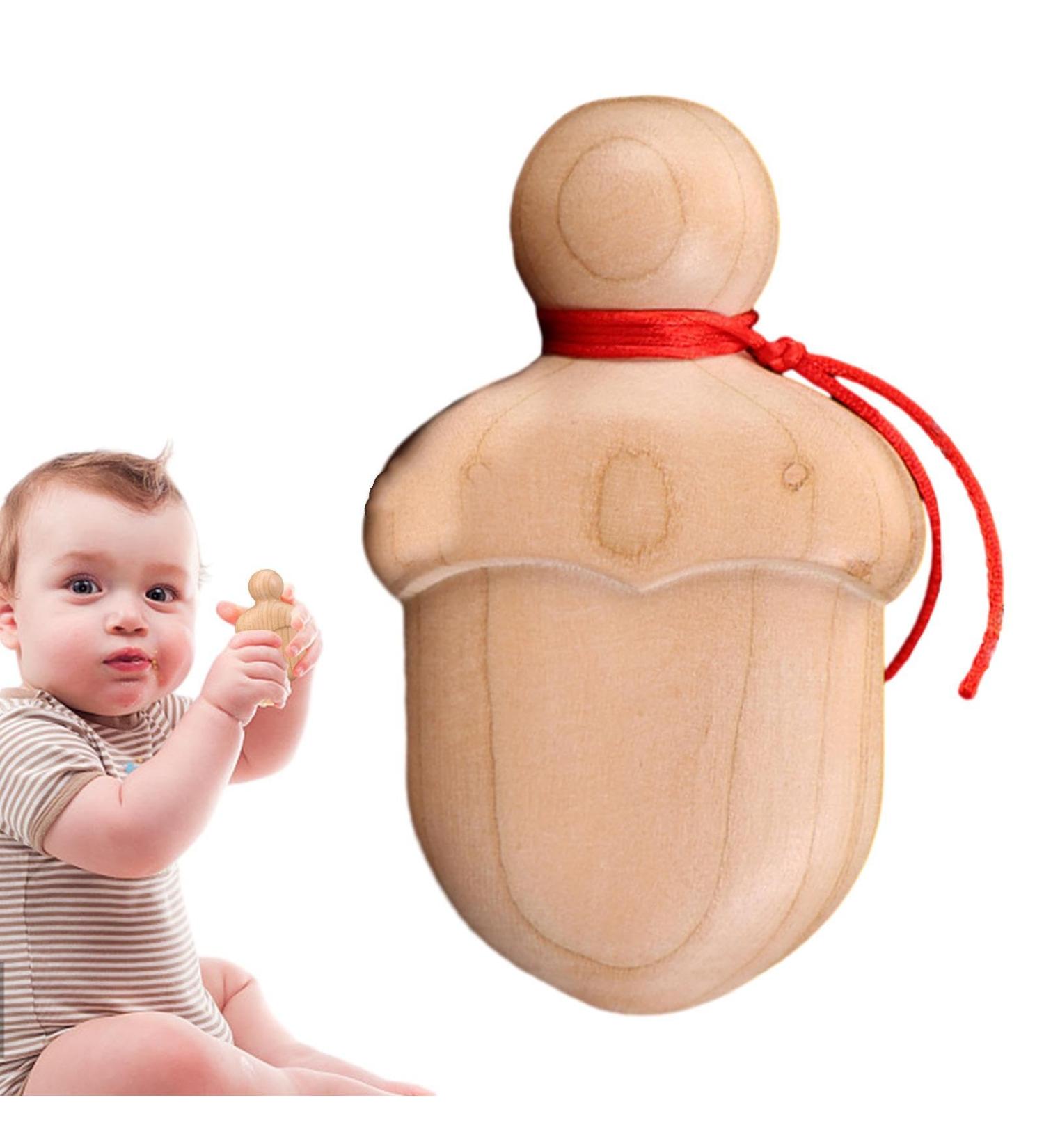 Natural Wooden Bite Rings for Babies | Safe & Portable Teething Toys | Children's Room Ornament - Firulab 5cm - Buy Online on GoSupps.com