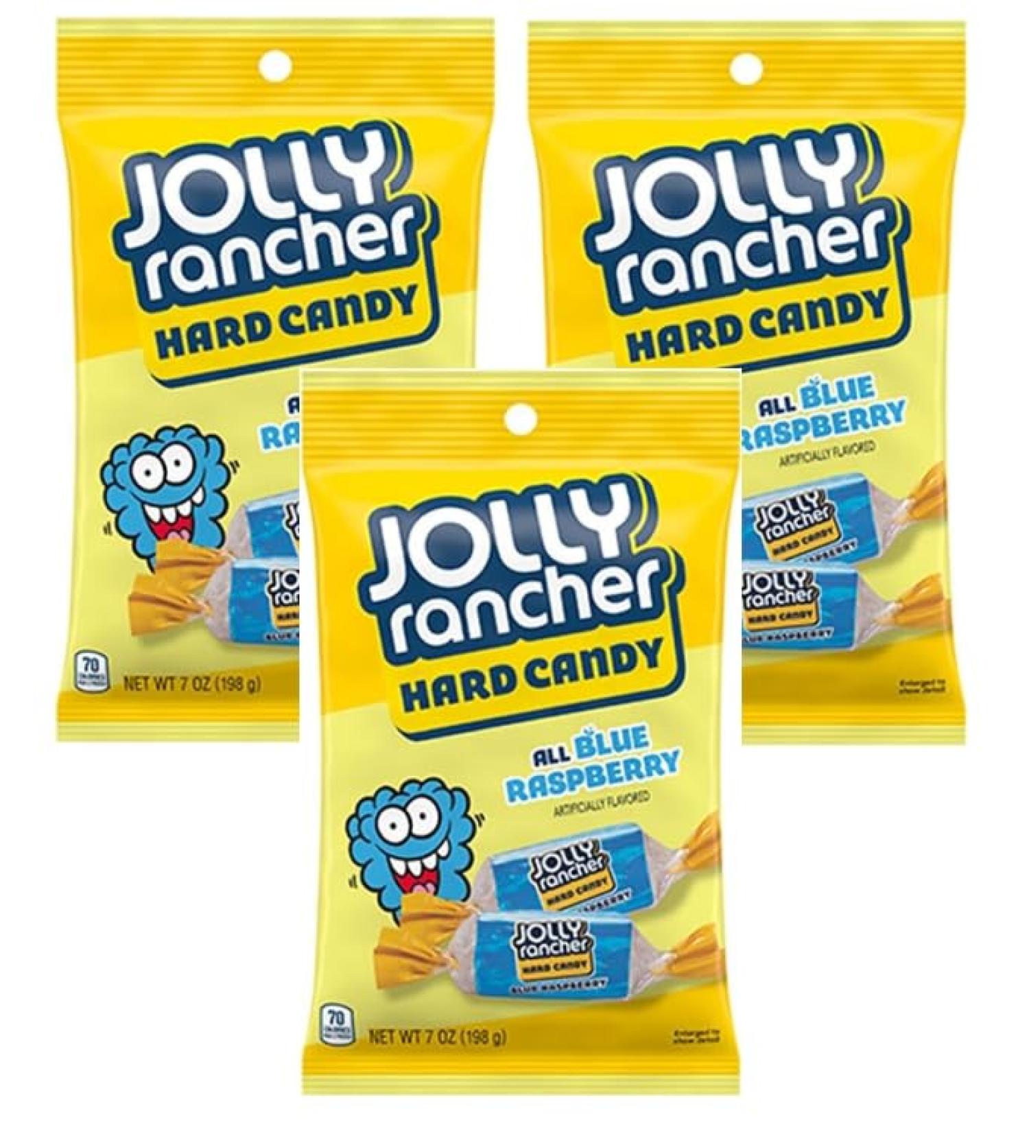 American Hard Candy Blue Raspberry Hard Candy Sweets Bag American Candy 6 x 198g