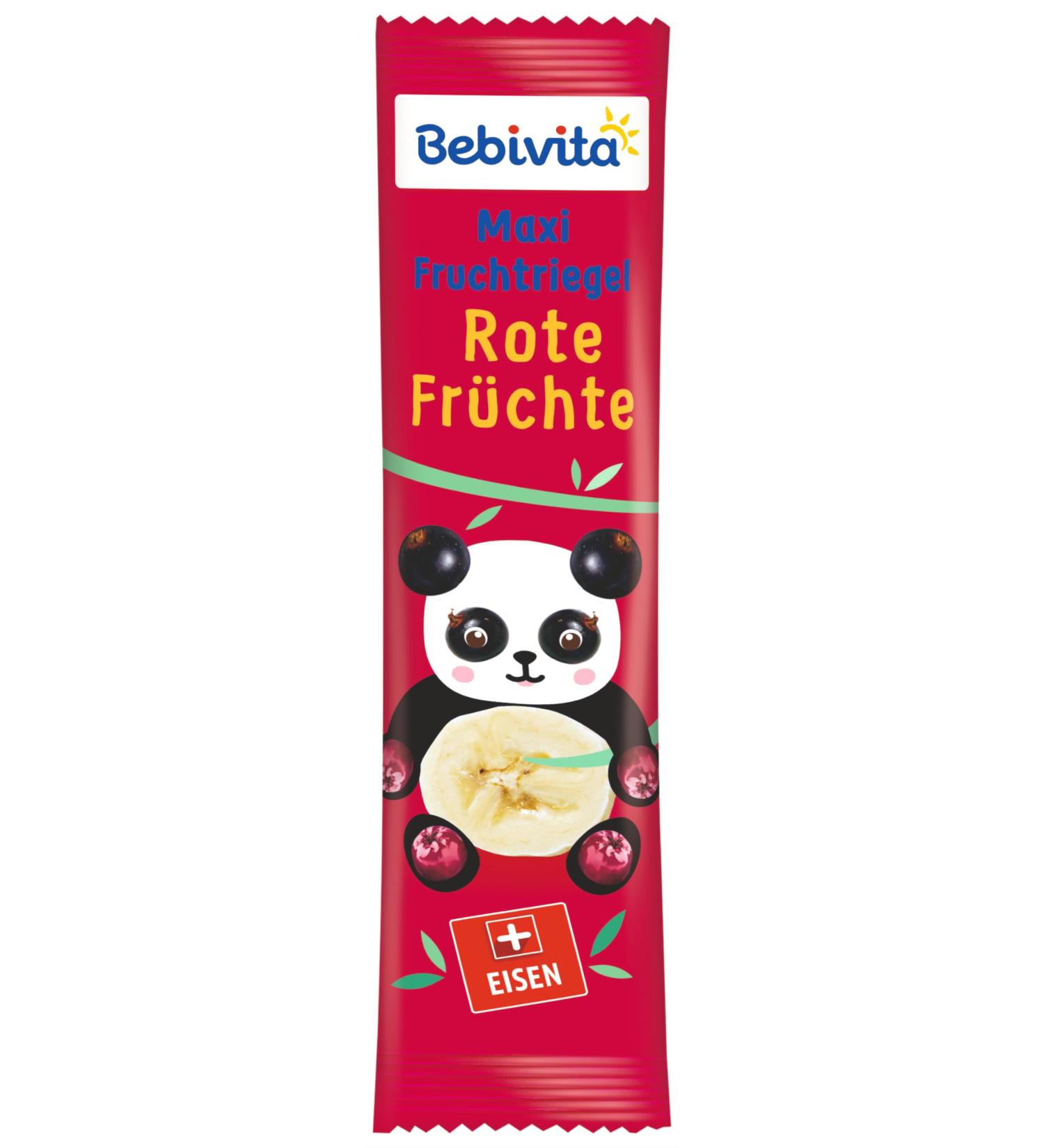 Bebivita fruit bar MAXI BITE ME! Red fruits pack of 16 (16 x 35 g)