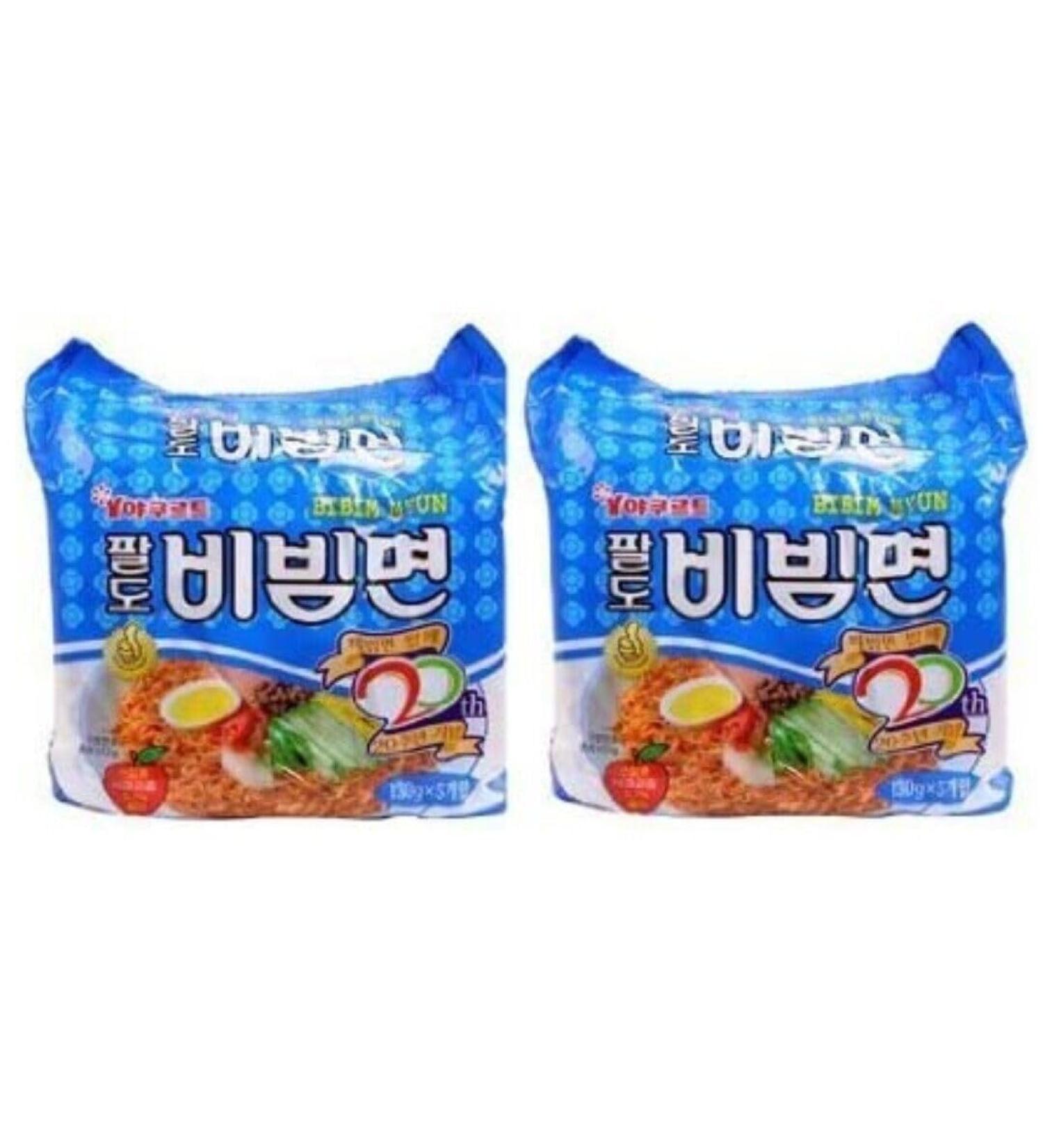 PALDO BIBIM MEN Korean Sweet & Spicy Stirred Fried Ramen Noodles 130g (Pack of 10) - Buy Online on GoSupps.com