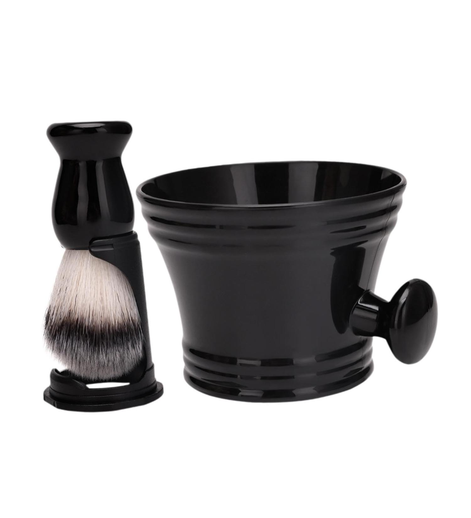 Perfeclan Razor Shell Shaving Brush Set - Ultimate Father's Day Gift & Grooming Tool for Home & Salon - Black Accessories - Buy Online on GoSupps.com