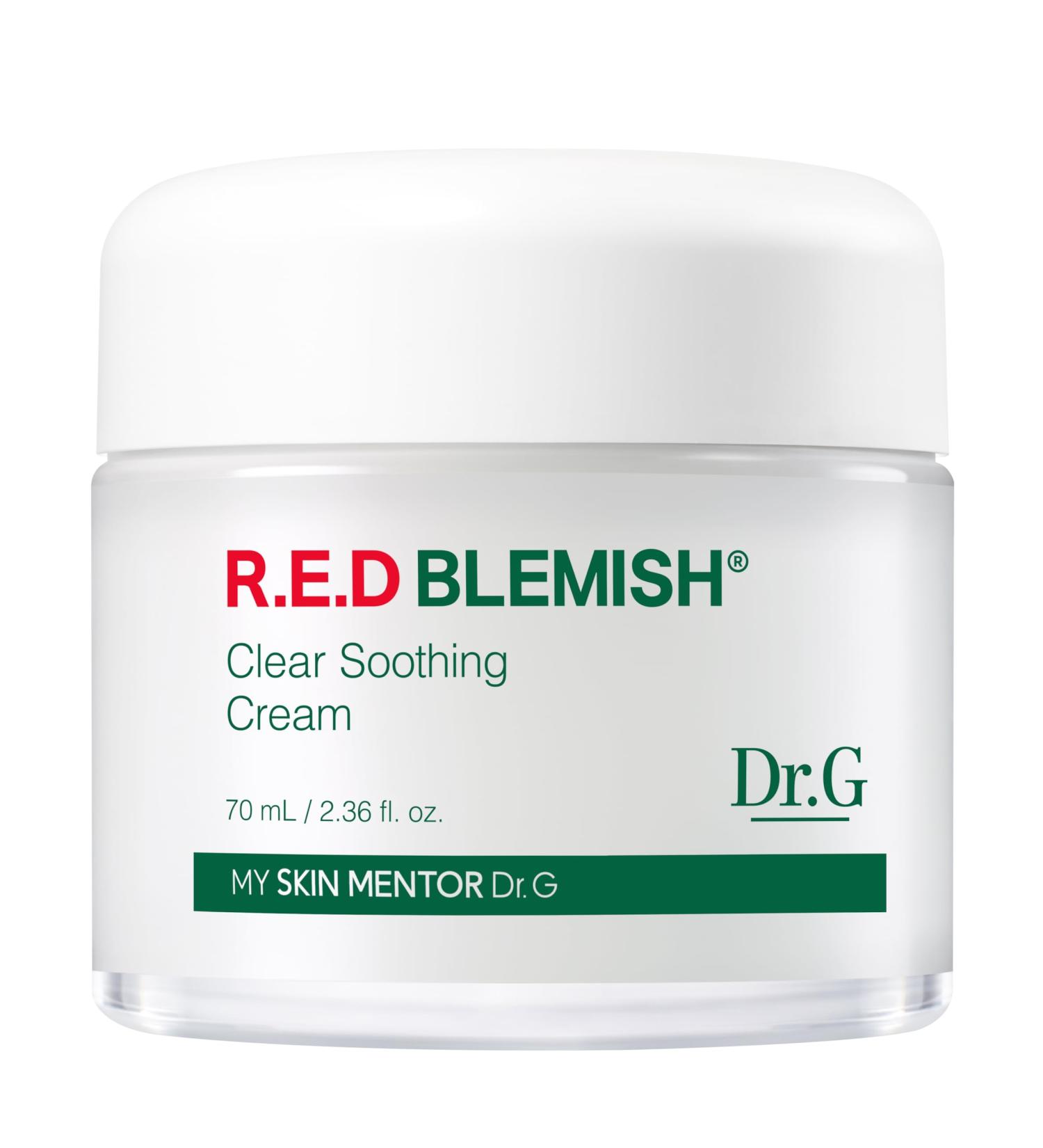 Dr.G Red Blemish Clear Soothing Korean Moisturizer Face Cream 70ml - Cica Cream Korean Skin Care Moisturizer Korean Face Moisturizer Facial Moisturizer Korean Skincare K Beauty Skincare Coreano - Buy Online on GoSupps.com