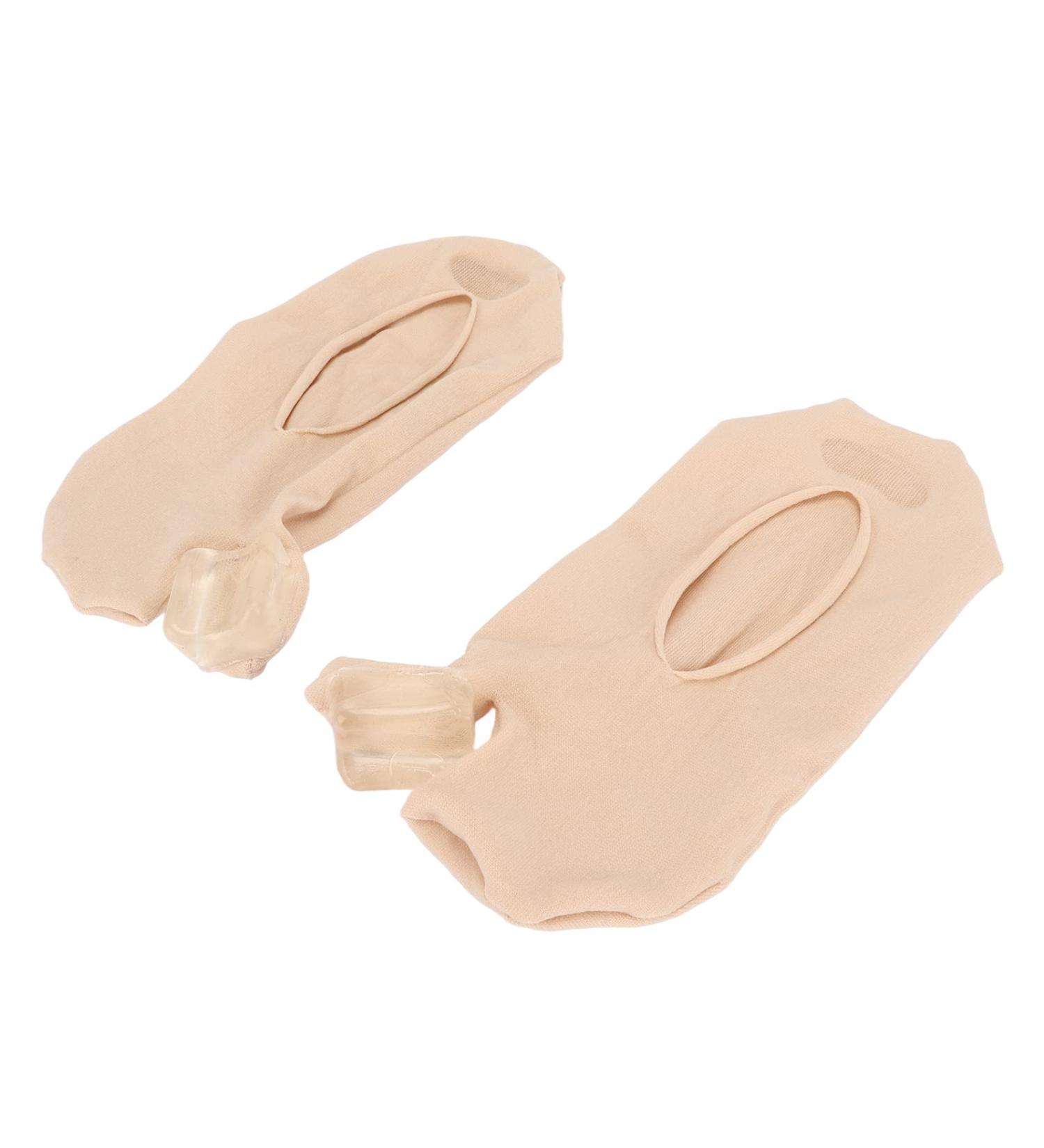 Soft Elastic Toe Separator Bunion Relief Socks - Skin Color - Buy Online on GoSupps.com