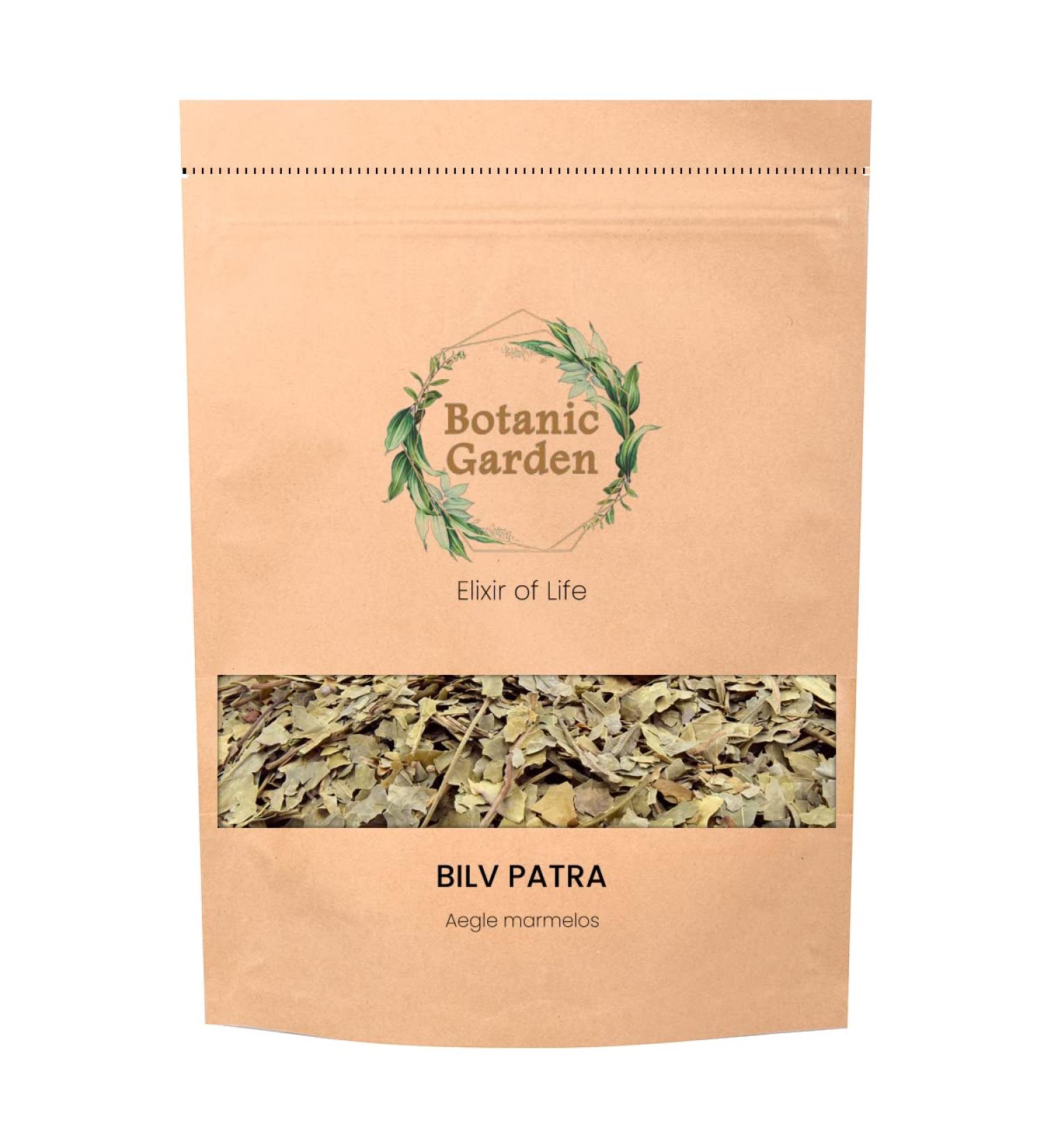 Botanic Garden Pure Bil Leaf Or Aegle Marmelos Raw Herb 100% Pure Organic Herb -100gram - Buy Online on GoSupps.com