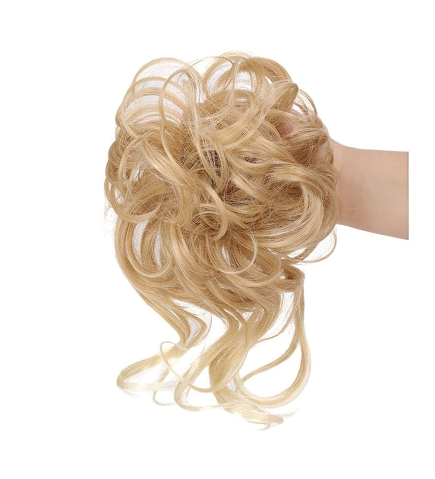 Messy Bun Hair Piece for Women Pieces Curly Chignon Donut Scrunchie for Women Messy Bun Hair Piece Synthetic Tousled Updo Hair Buns Extension Elastic Hair Band Hair Fake Hair Accessories for Women 27T613 - Buy Online on GoSupps.com
