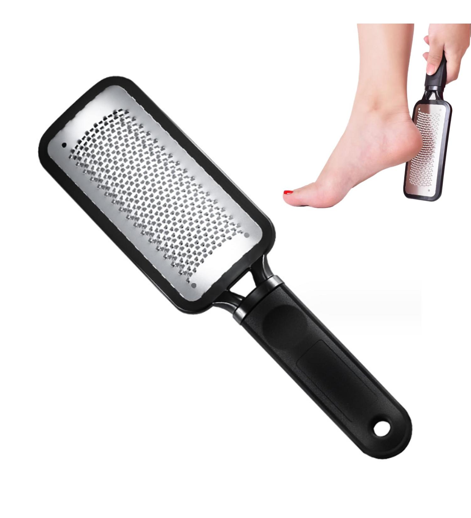 yeeyeanglzk Colossal Foot Rasp File and Callus Remover. Professional Foot Care Pedicure Stainless Steel File to Removes Hard Skin Can Be Used on Both Dry and Wet Feet - Black - Buy Online on GoSupps.com