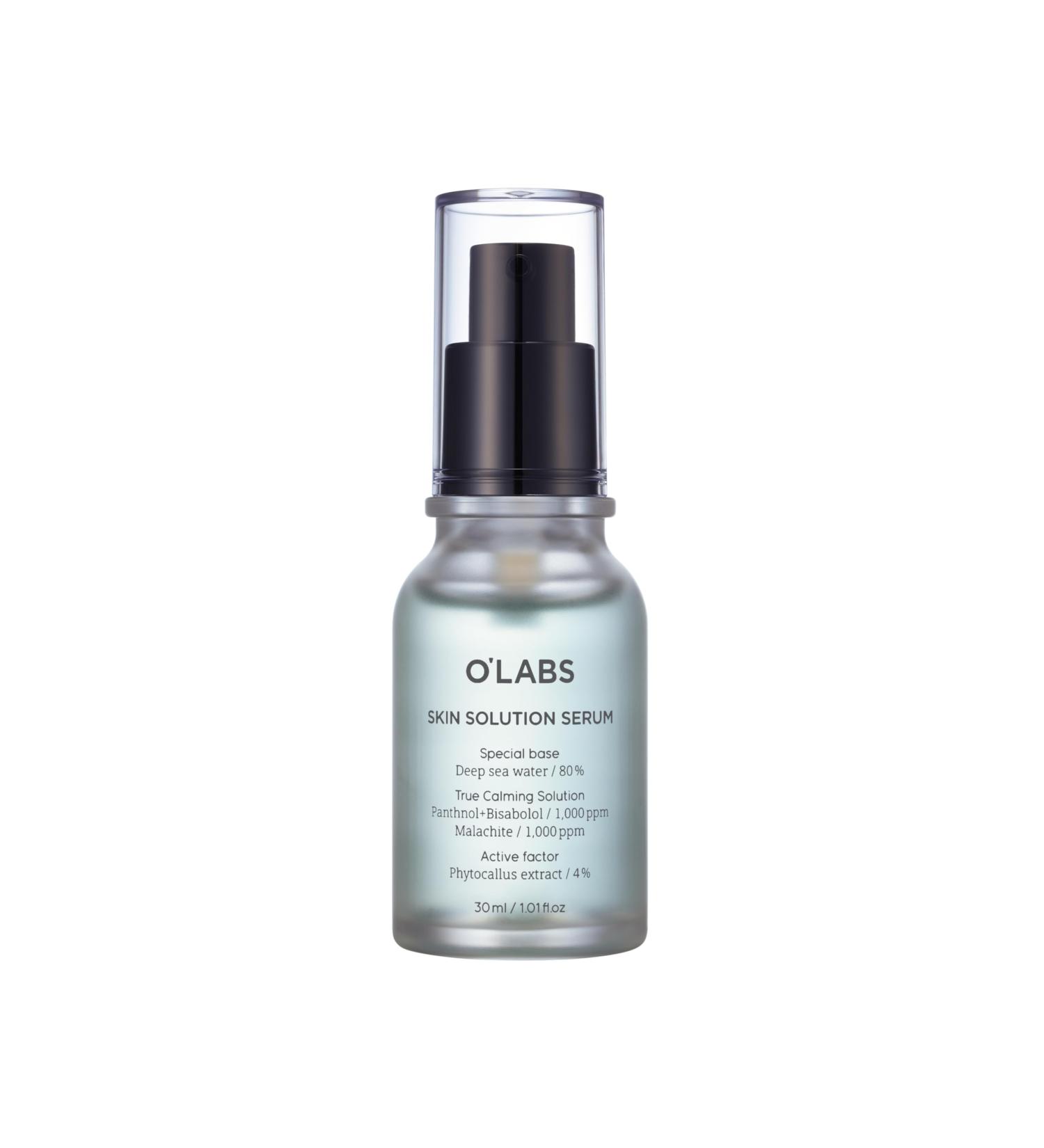 O LABS Skin Solution Serum - Mineral & Hydration Balance from Deep Sea Water | Soothing Panthenol & -Bisabolol | Calming Booster with Phytocallus | 30ml - Buy Online on GoSupps.com