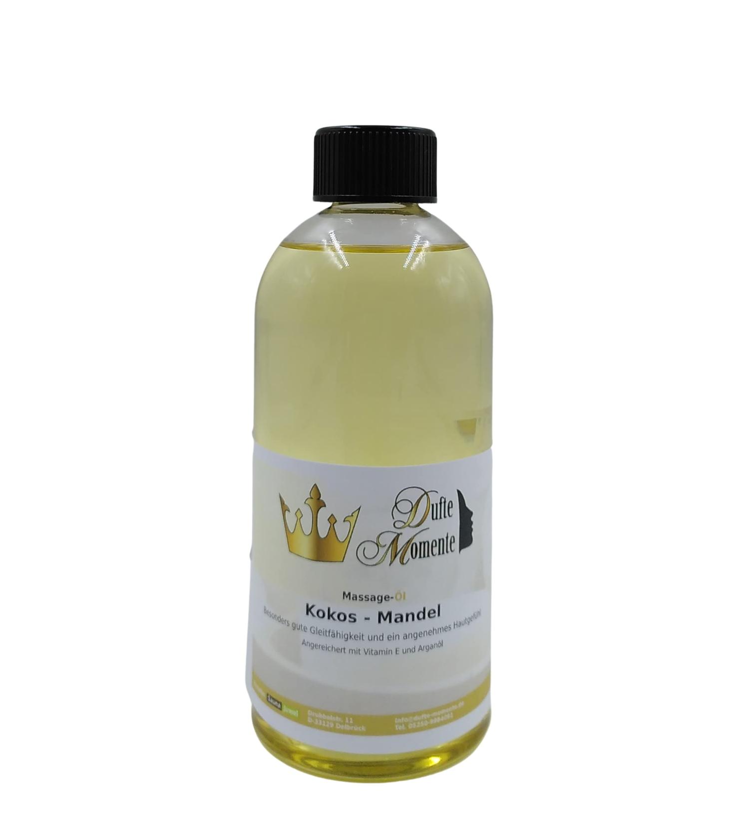 Small Moments Massage Oil 500ml - Coconut Almond - Argan Almond Grape Seed & Sunflower Oil Perfect for Professional Use | International Shipping - Buy Online on GoSupps.com