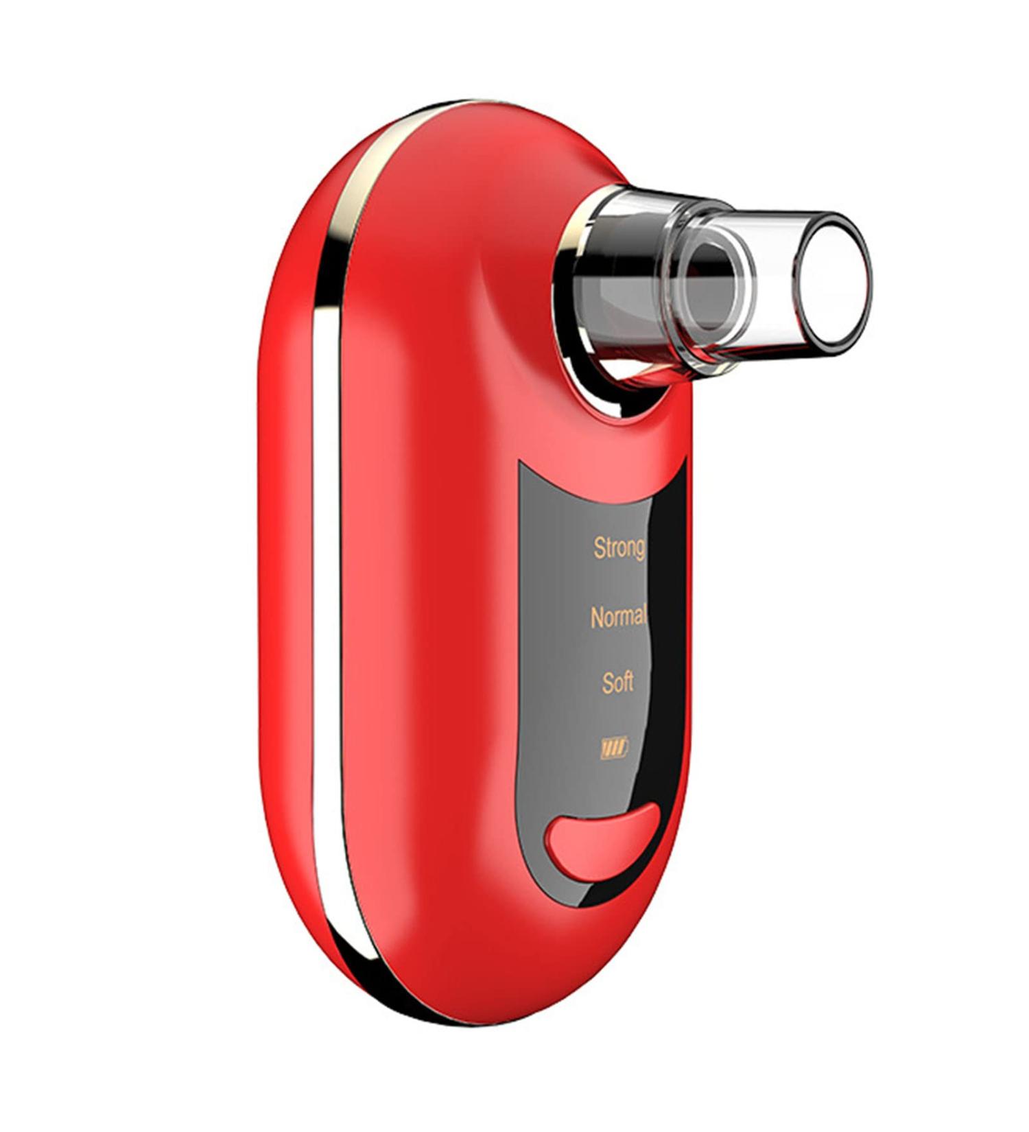 UPQRSG Blackhead Remover Pore Vacuum Mini Handheld Blackhead Remover Suctioner 3 Modes USB Rechargeable Electric Pore Extractor with 5 Suction Heads Facial Pore Cleaner for Women or Men(Red) - Buy Online on GoSupps.com