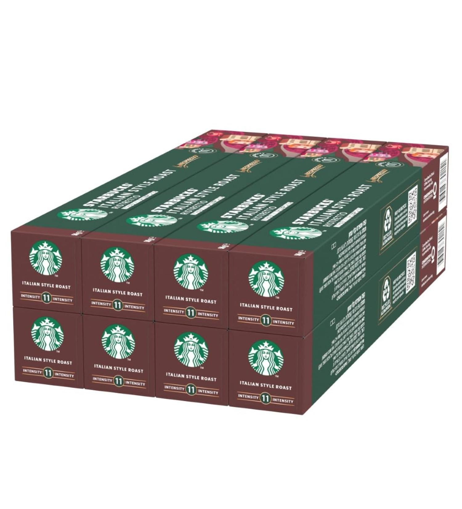 Starbucks Italian Style Roast by Nespresso - Dark Roast Coffee Capsules (80 Count) | Premium Italian Coffee - Buy Online on GoSupps.com