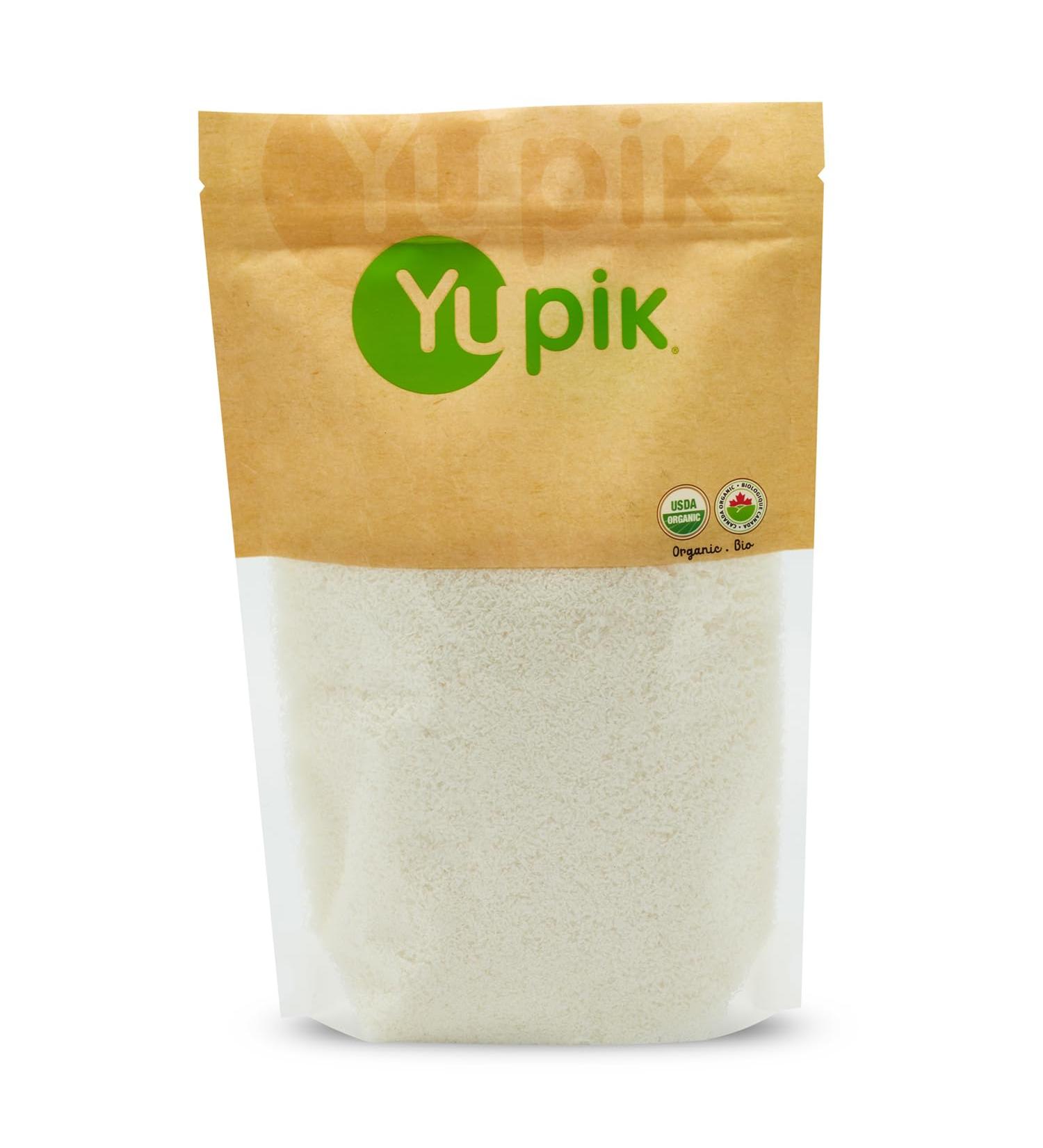Yupik Organic Desiccated Coconut Fine 450 g 6 Count Non-GMO Vegan Gluten-Free Kosher Finely Ground Unsweetened No Added Sugar Oil-Free Source of Fiber Healthy Snacks Ideal for Baking 2.6 kg - Buy Online on GoSupps.com