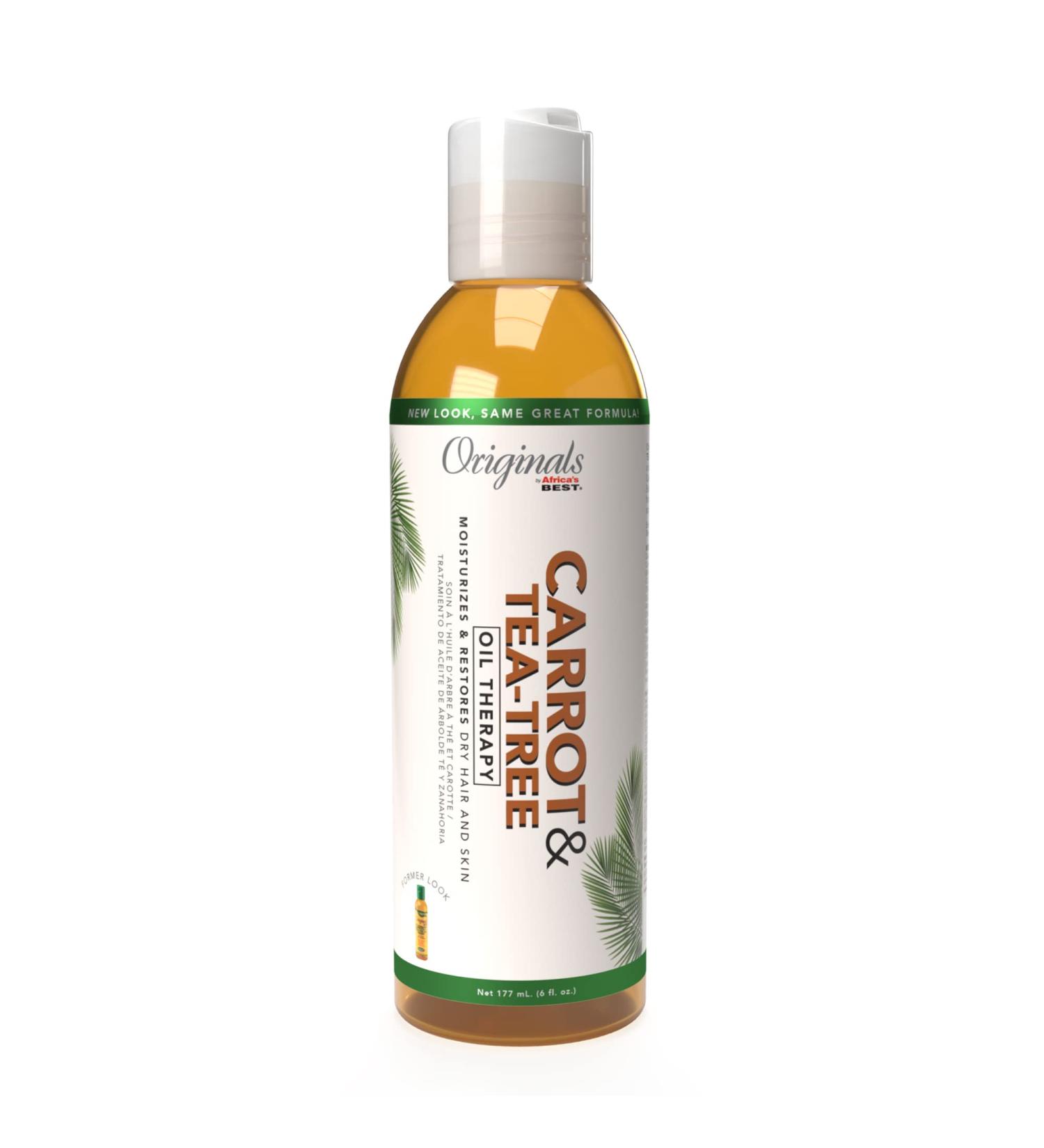 Originals by Africa's Best Carrot Tea Tree Oil Therapy For Body Hair and Scalp Natural Organic Oils Repair Restores Stimulates Revitalizes & Rejuvenates 6 oz 6 Fl Oz (Pack of 1) - Buy Online on GoSupps.com
