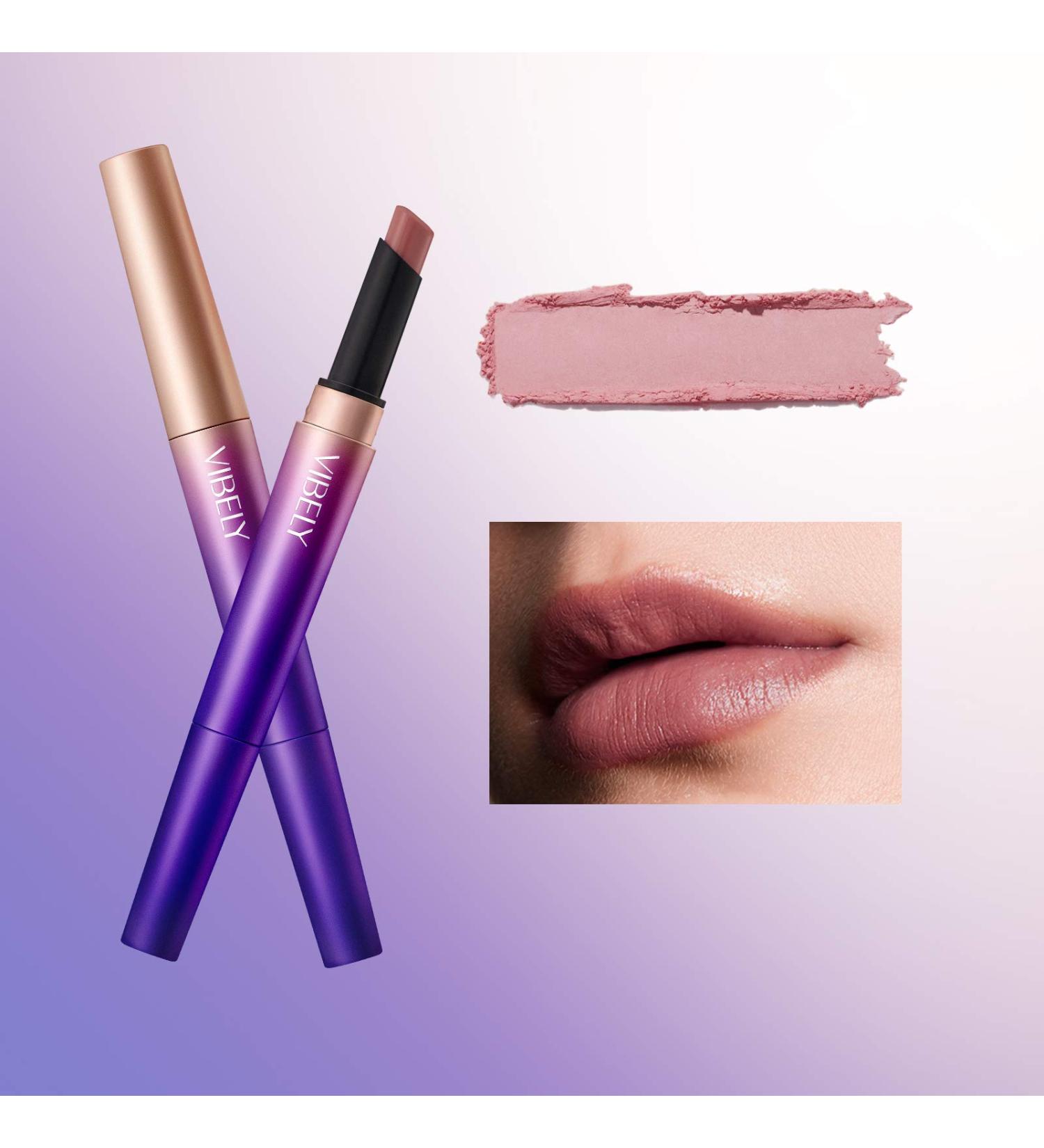 Mimore Lip Liner Double-ended Lipstick Long Lasting Waterproof Moisturizing Easy to Color Lipstick Pencil Super Pigment Makeup Lip Pencil (3) - Buy Online on GoSupps.com