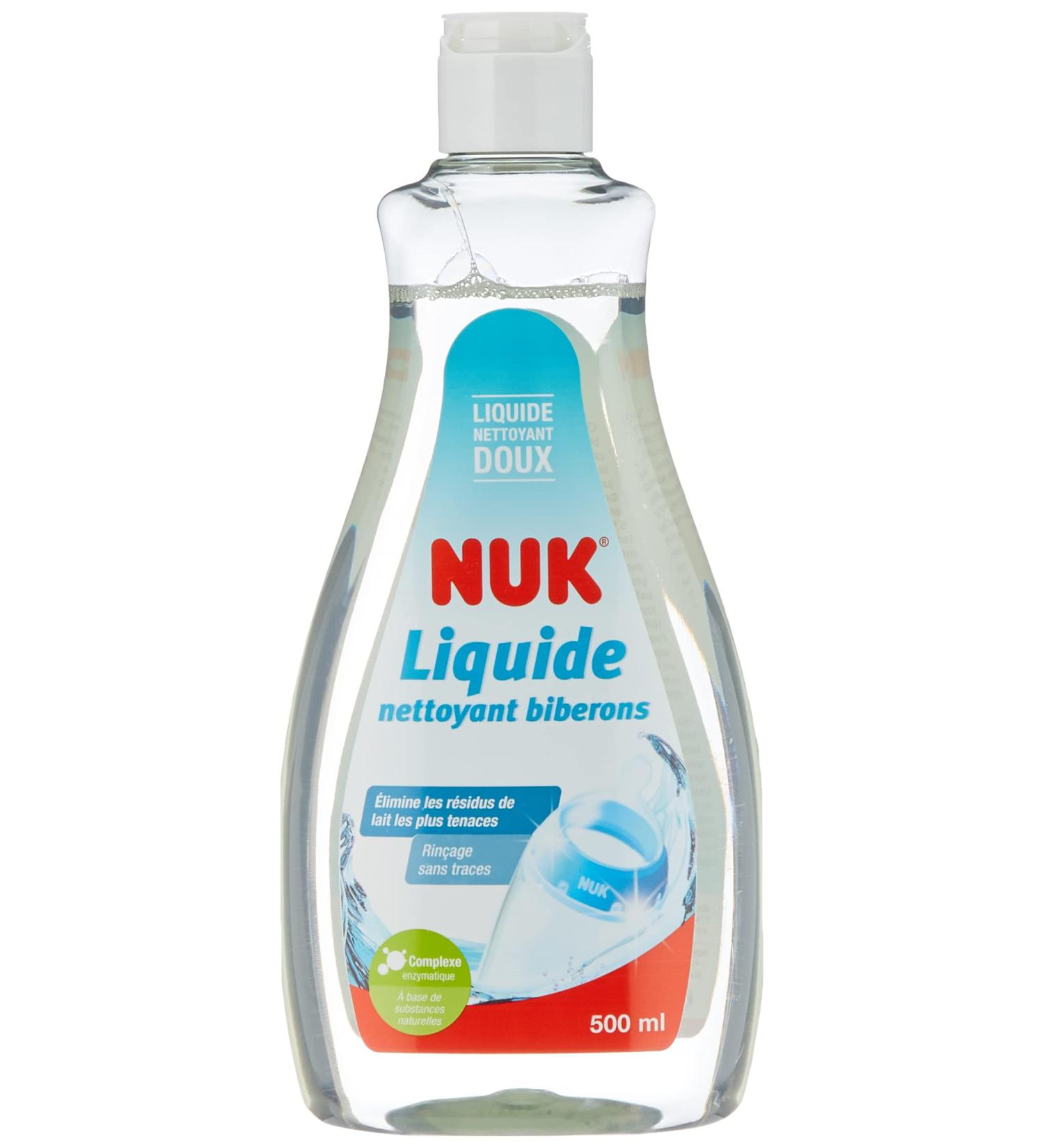 NUK Bottle Cleaner 500ml | Perfume-Free & pH-Neutral | Eco-Friendly & Ideal for Bottles Suckers & Accessories - Buy Online on GoSupps.com