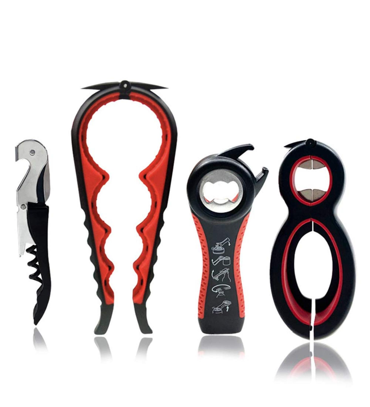 Otstar Multi Opener Kit - Easy-to-Use Jar, Bottle, and Wine Opener for Elderly, Weak Hands, and Arthritis - Buy Online on GoSupps.com