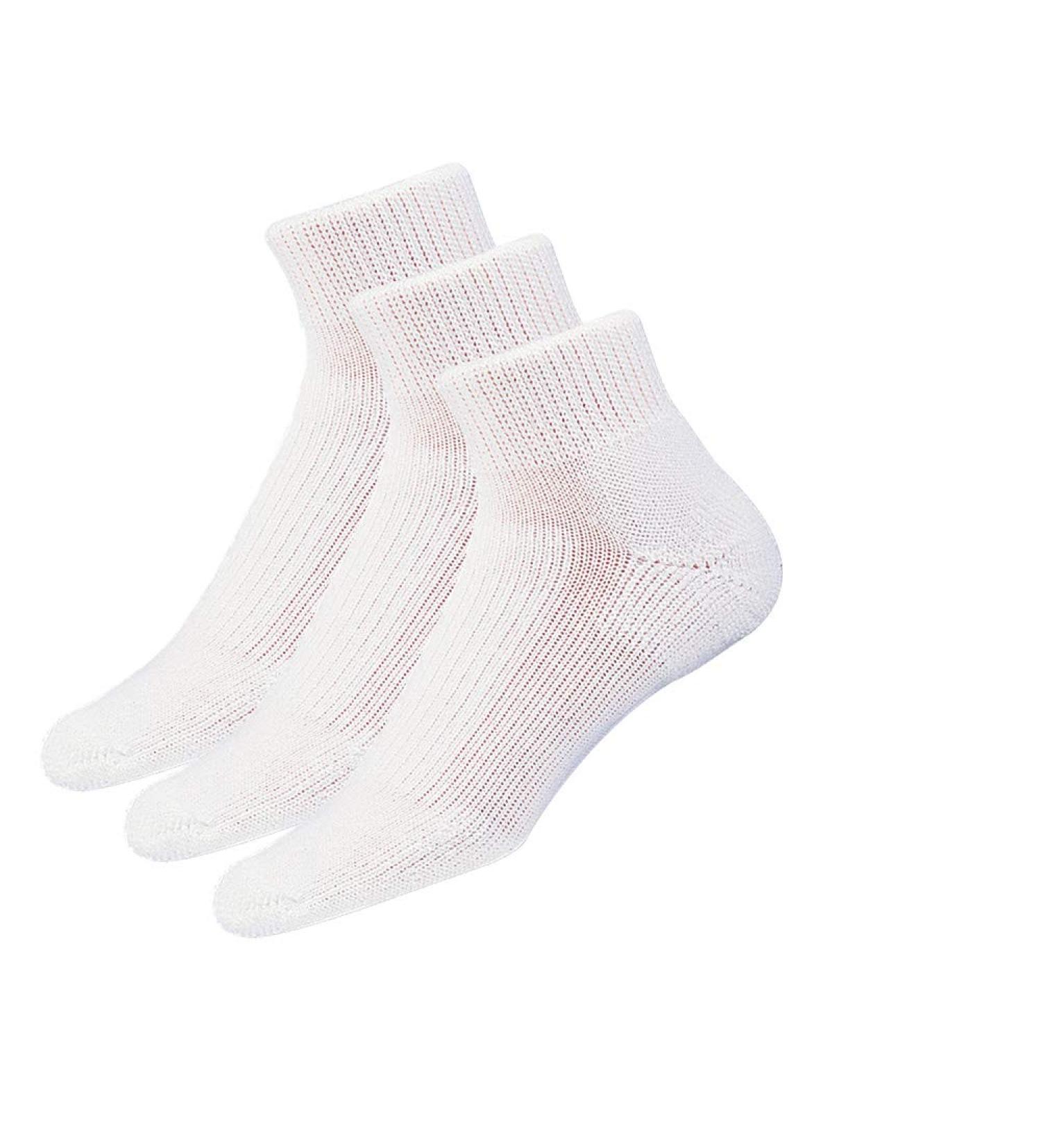 Thorlos Unisex socks M white (3 pairs).