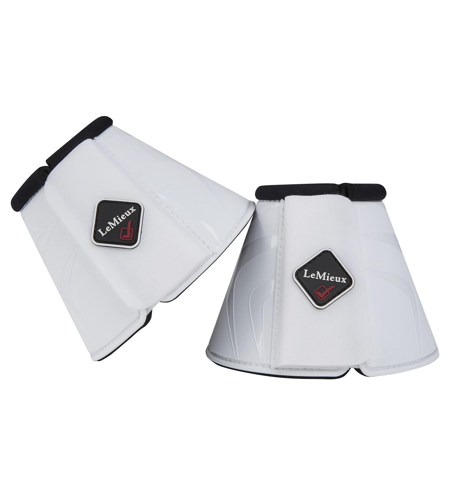 LeMieux ProShell XL White Overreach Bell Boots for Horses - Protective Training Equipment - Buy Online on GoSupps.com