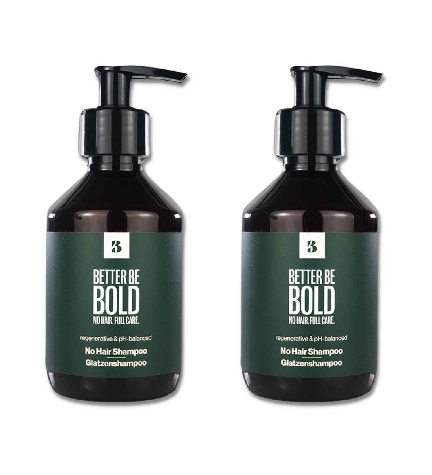 Better Be Bold Nourishing Bald Shampoo - PH-Balanced & Moisturizing | 2x200ml Advantage Pack for Effective Cleansing & Wound Healing | International Shipping at Rasurbrand - Buy Online on GoSupps.com