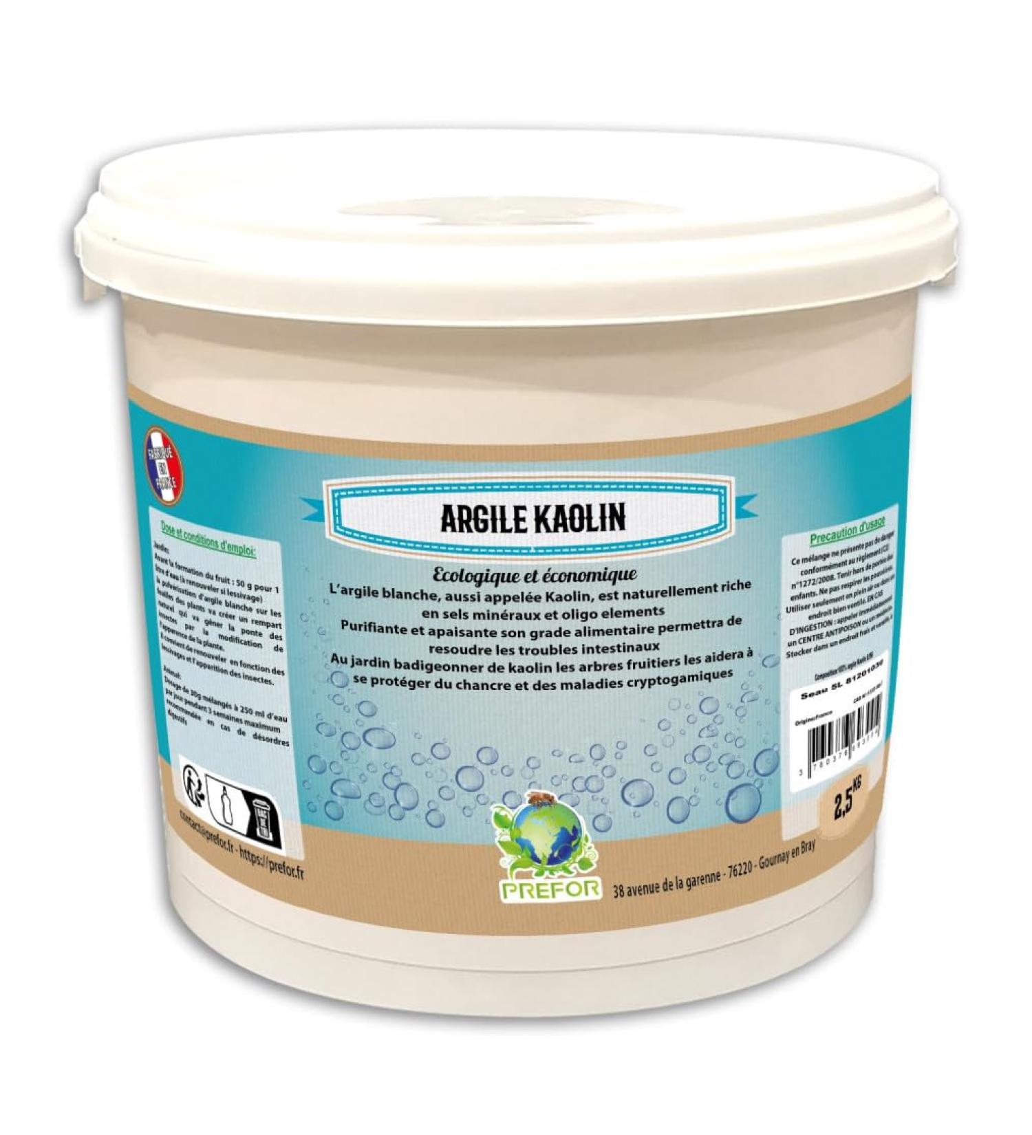 KAOLIN clay bucket 5L 2.5kg