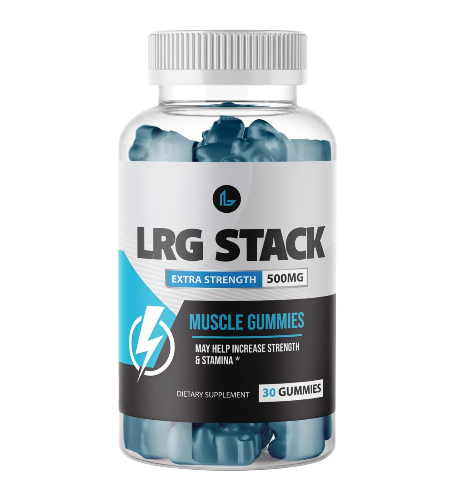 LRG Stack Gummies - Premium Muscle Building Supplement with 300 MG per Gummy - 30-Day Supply - Buy Online on GoSupps.com